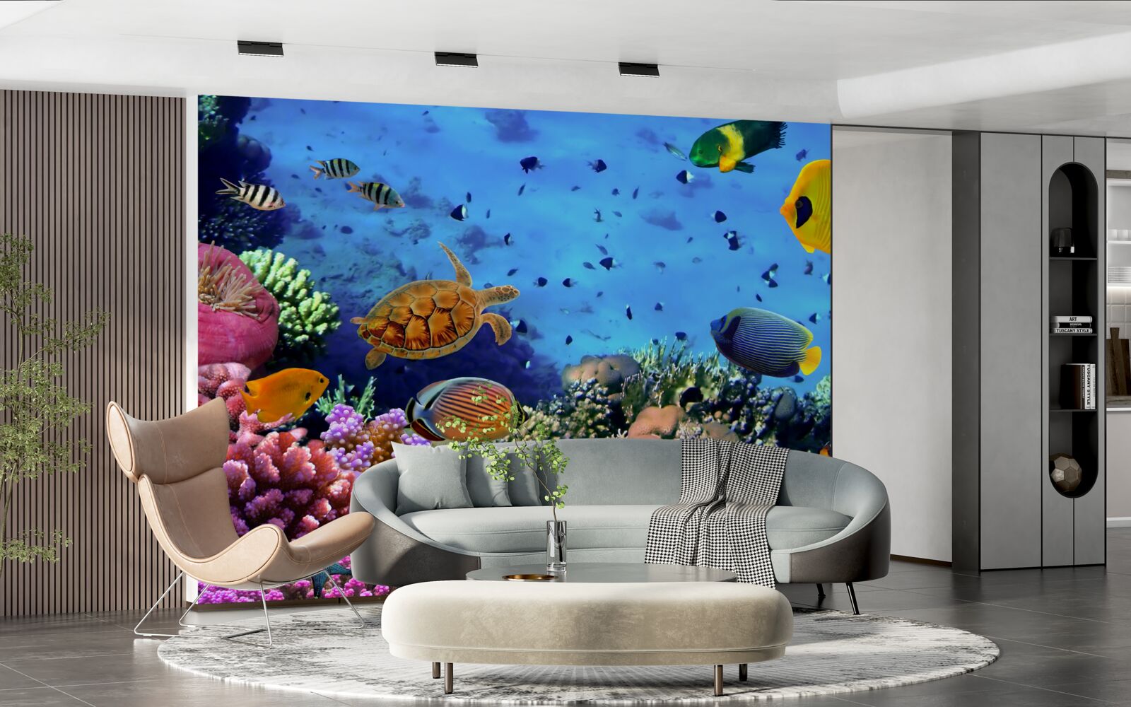 Фотошпалери Морські глибини сповнені підводного життя