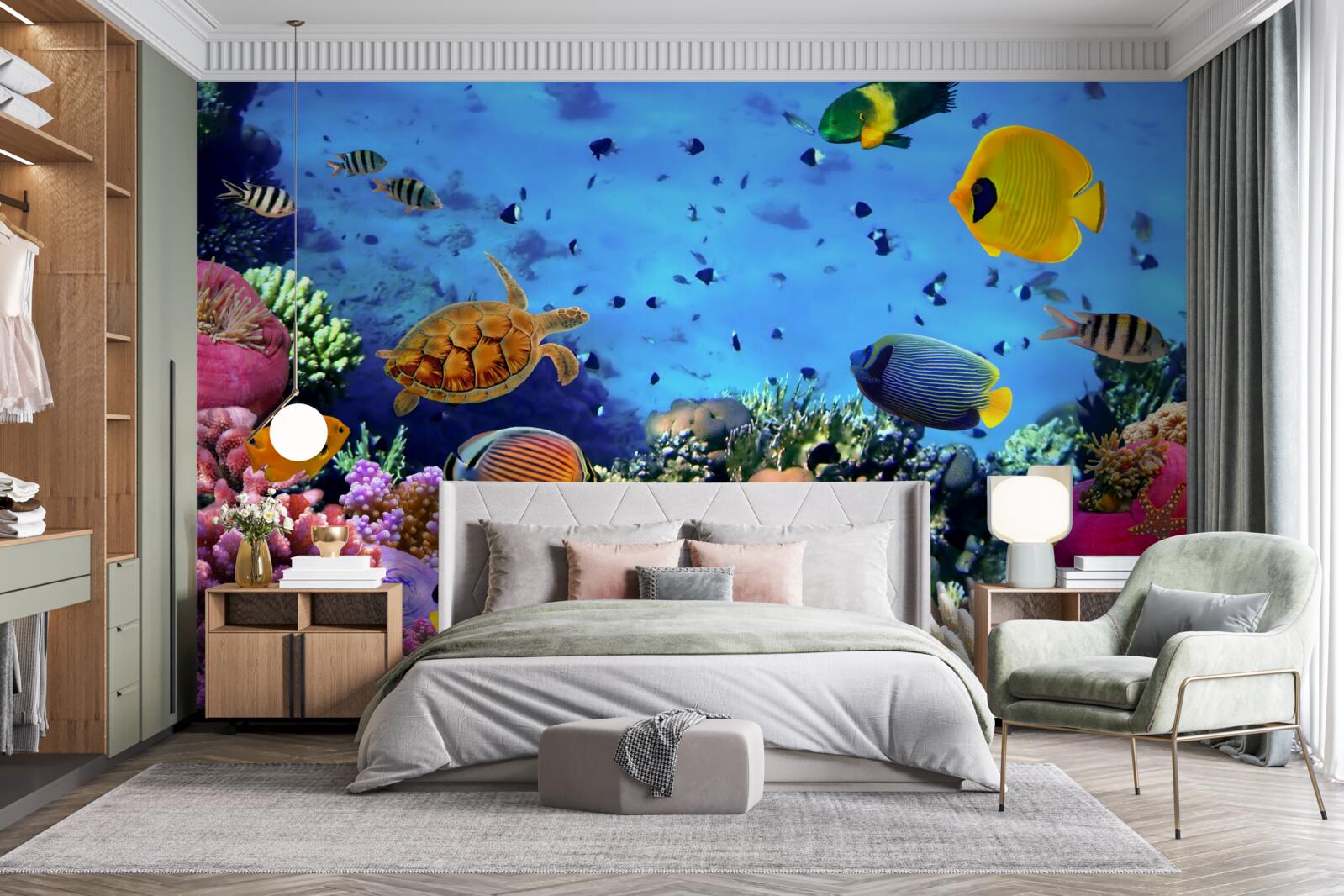 Фотошпалери Морські глибини сповнені підводного життя