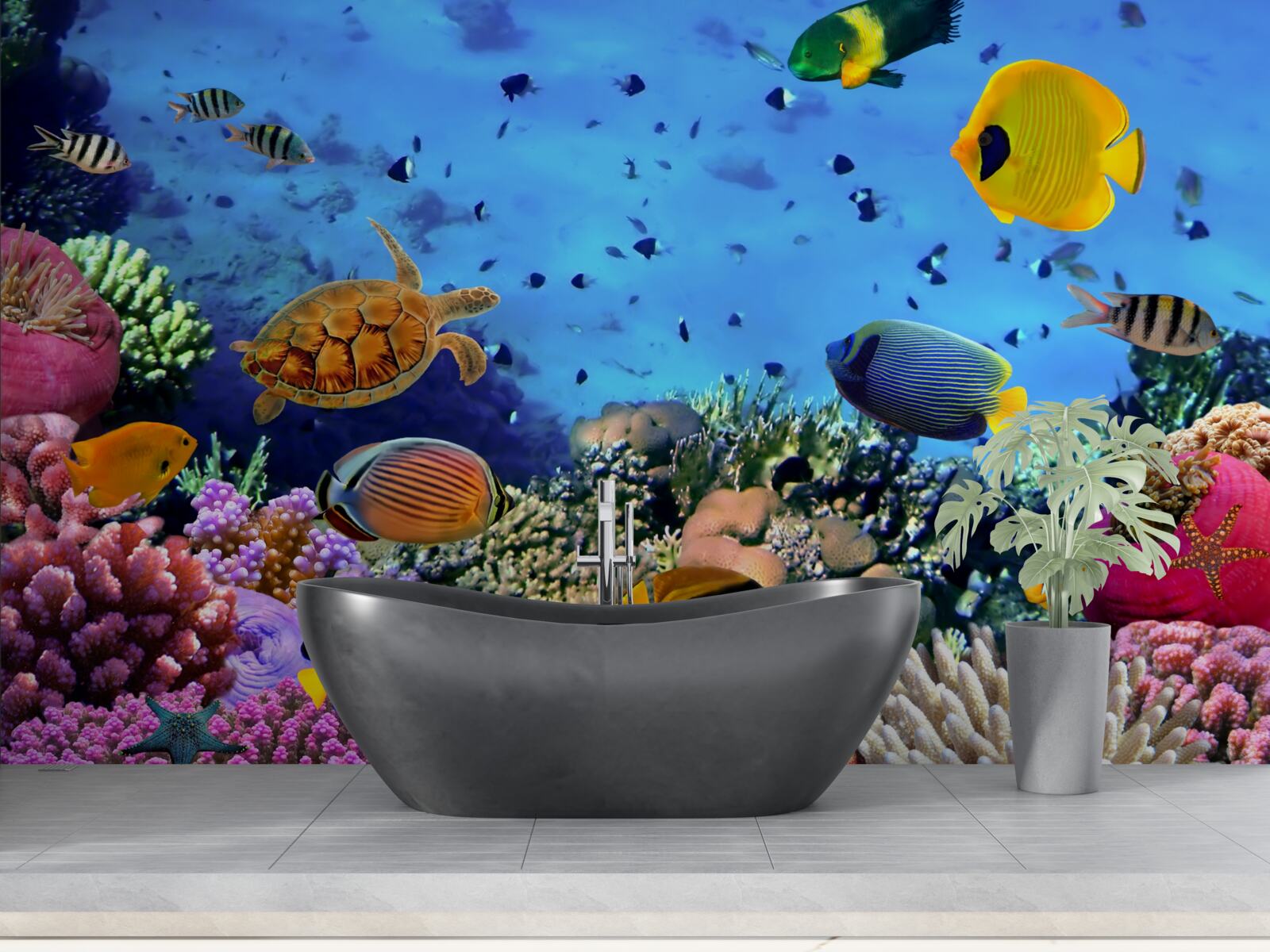 Фотошпалери Морські глибини сповнені підводного життя
