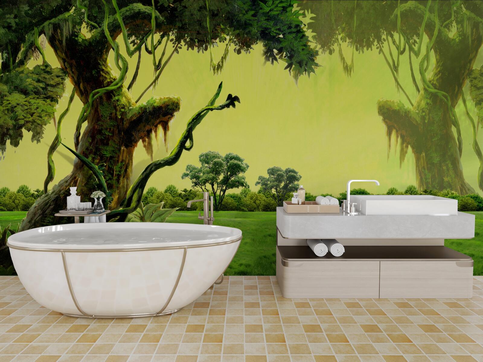 Фотошпалери захоплюючий дух зелений ліс