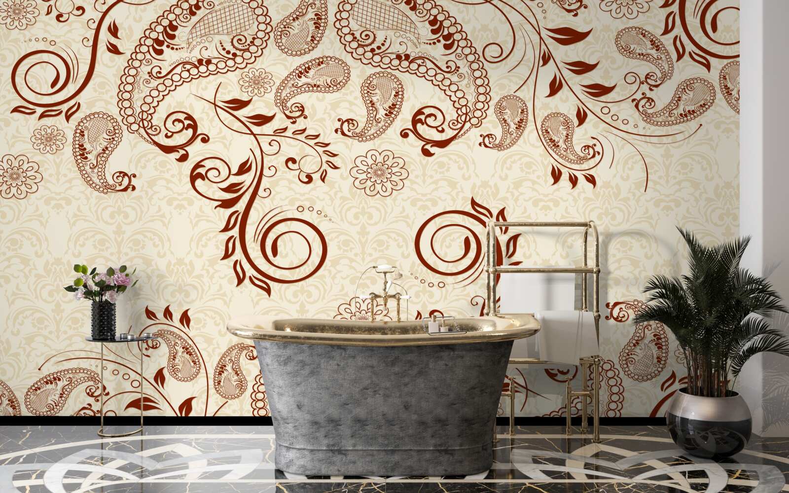 Фотошпалери Бронзовий мехенді з Індії