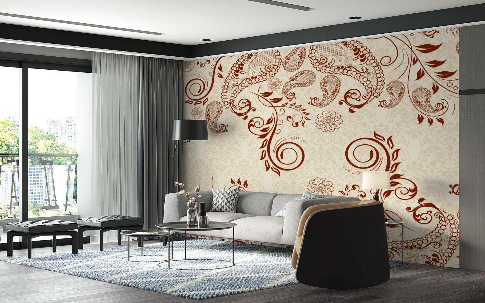 Фотошпалери Бронзовий мехенді з Індії