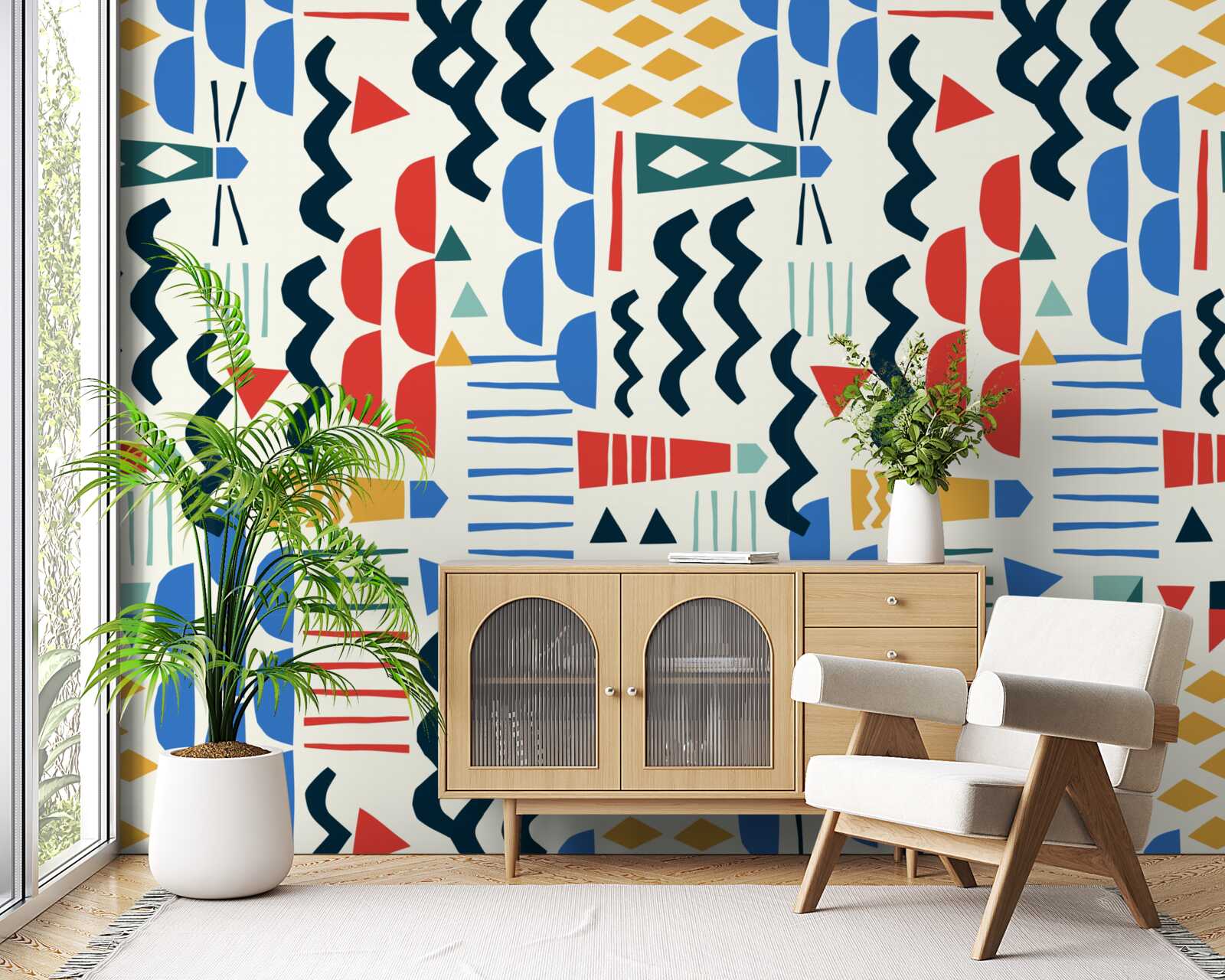 Фотошпалери бурхливі хвилі оточують морські маяки