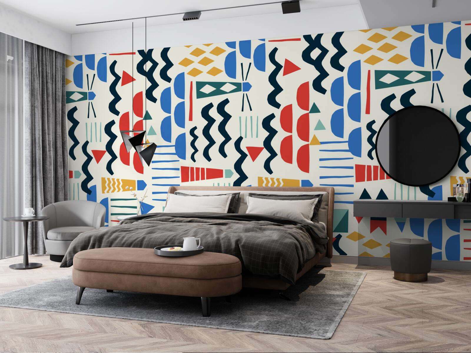 Фотошпалери бурхливі хвилі оточують морські маяки