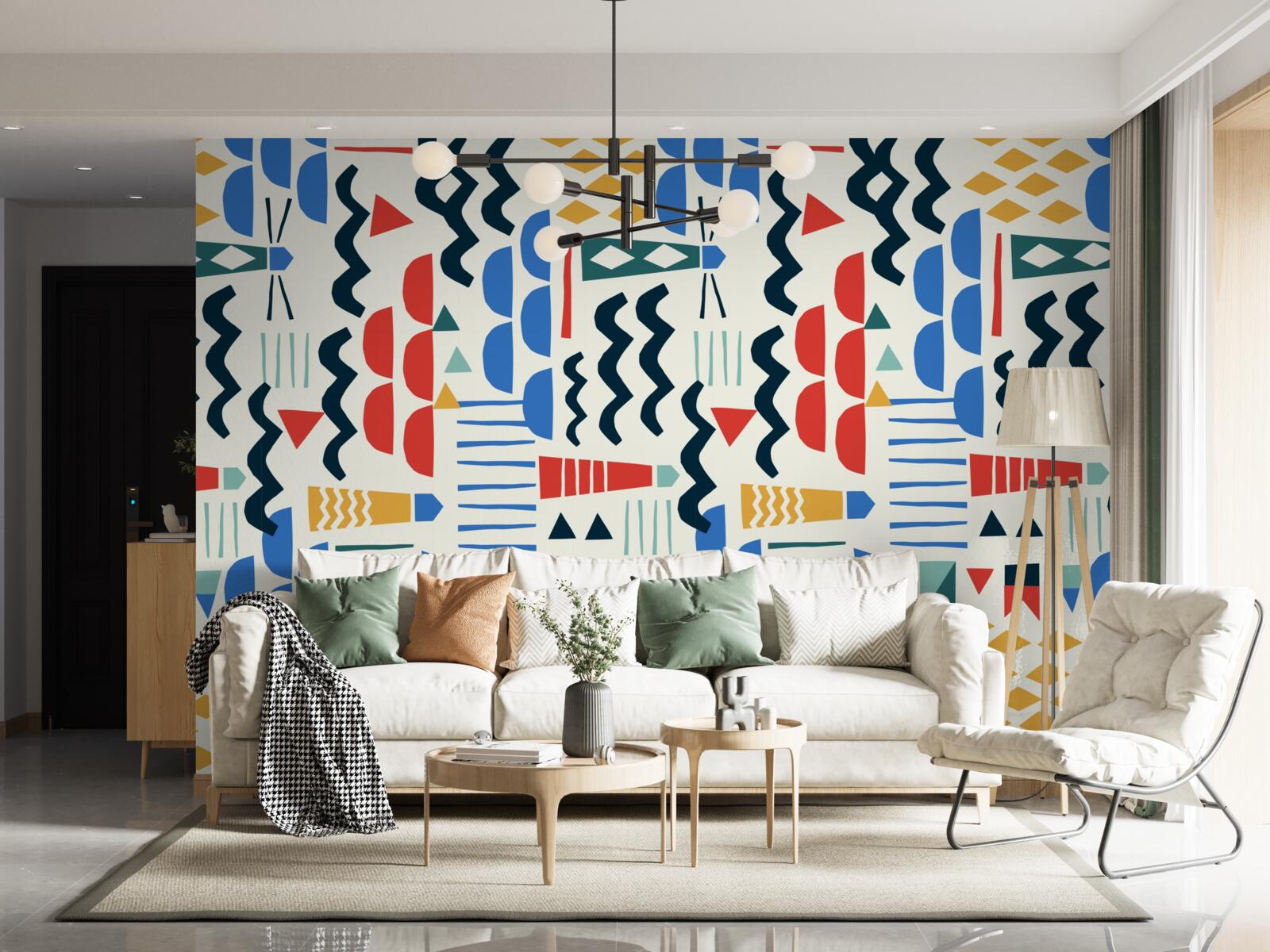 Фотошпалери бурхливі хвилі оточують морські маяки