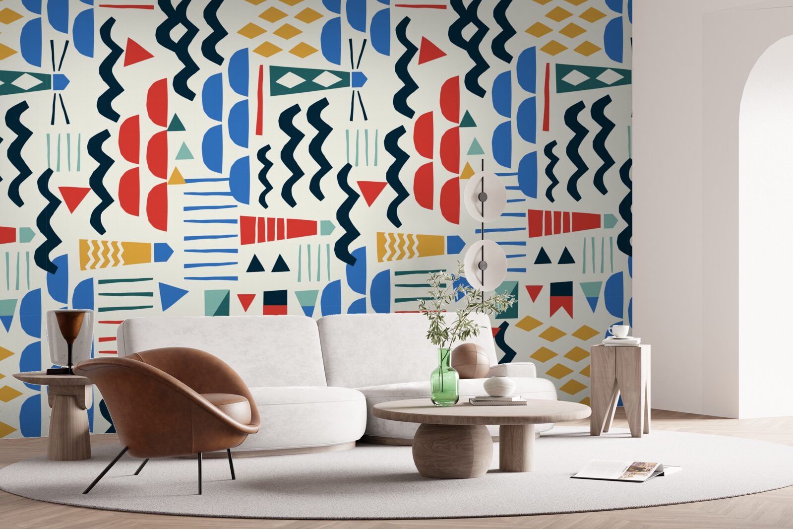 Фотошпалери бурхливі хвилі оточують морські маяки