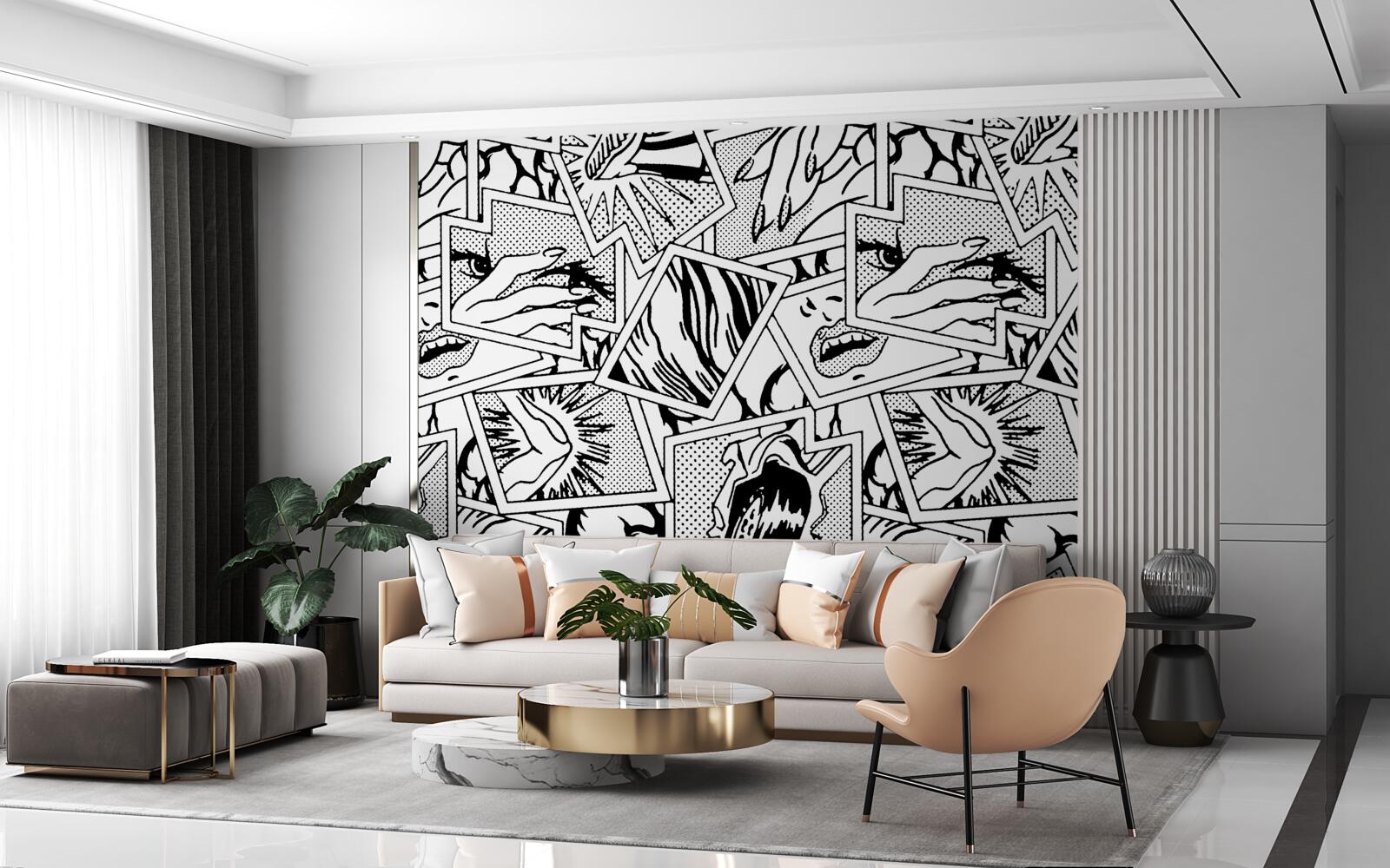 Фотошпалери сторінка коміксів