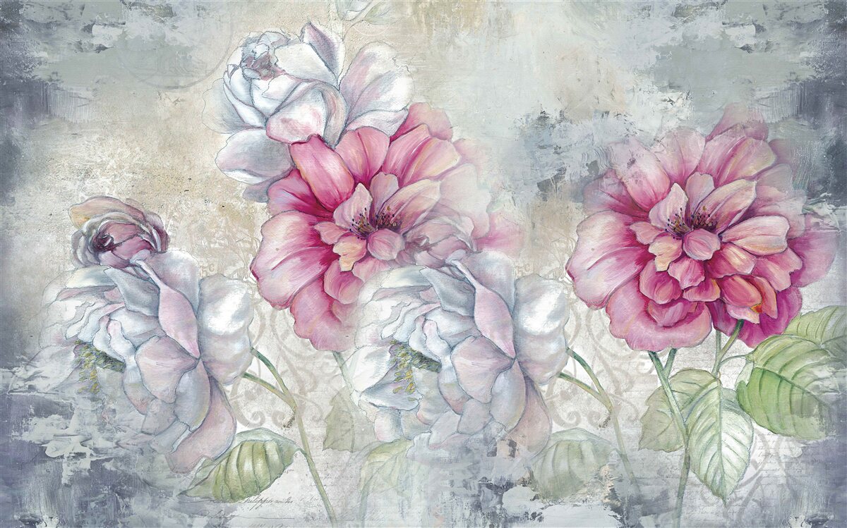 Фотошпалери квітковий фон у вінтажному стилі