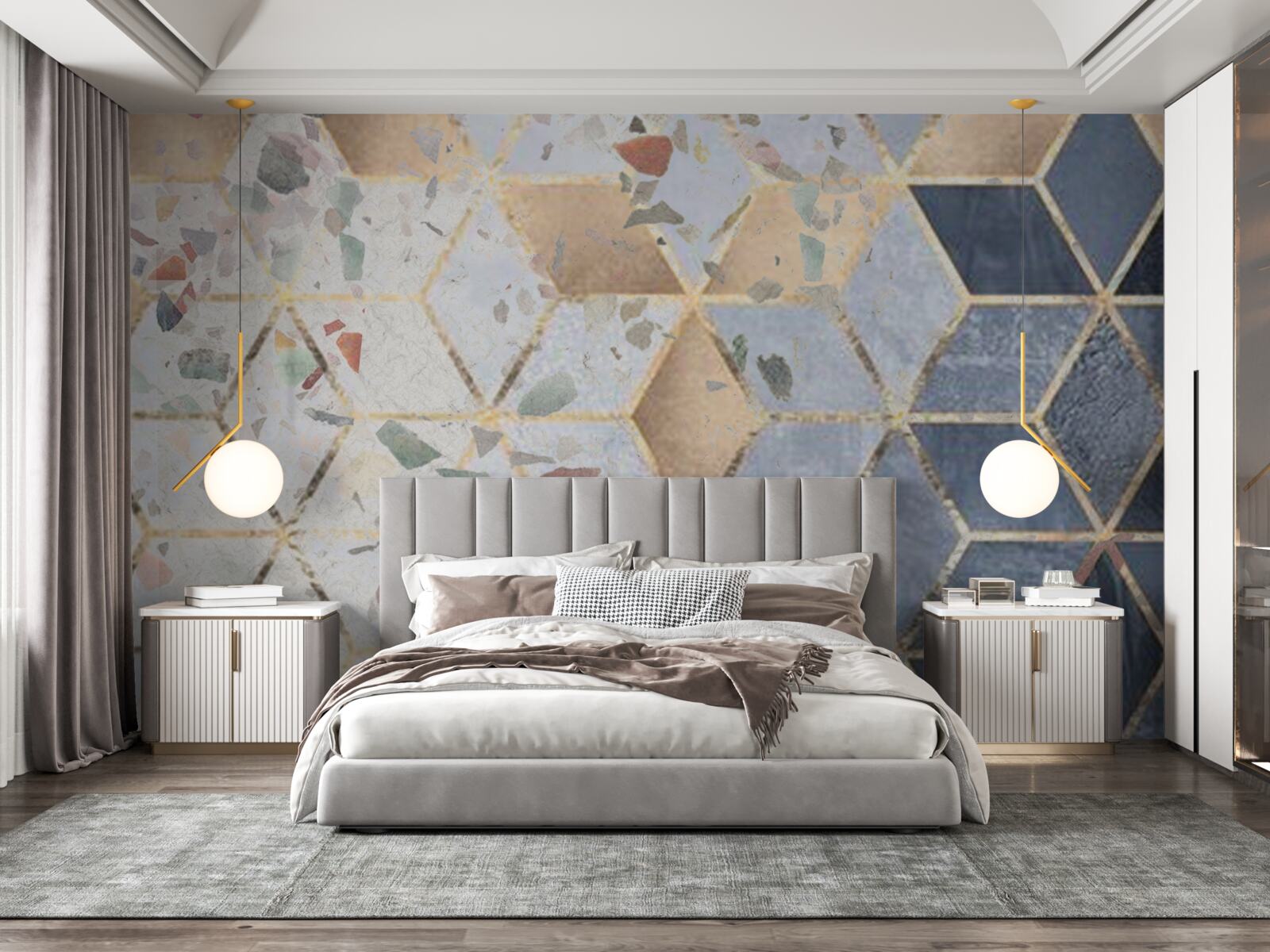 Фотошпалери бутони та падіння обсягів