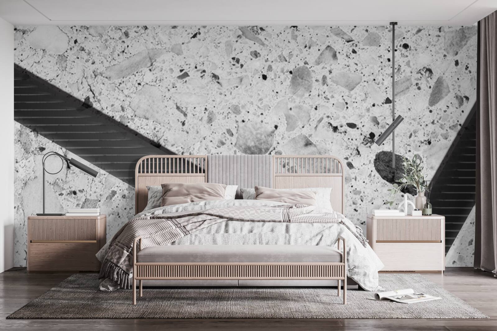 Фотошпалери мармурова текстура з чорними плямами