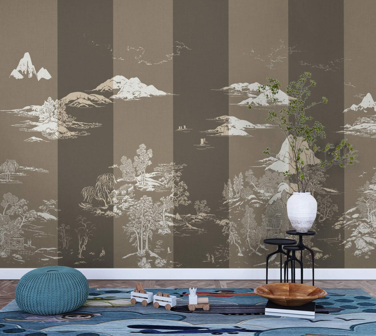 Фотошпалери Сади в японському стилі та гірські пейзажі