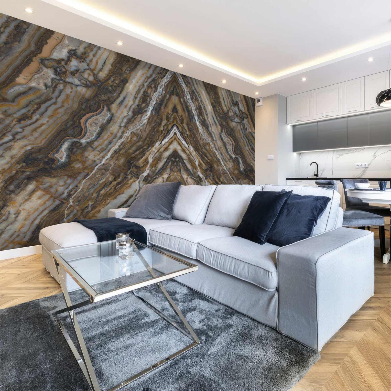 Фотошпалери старе дерево на мармуровому тлі