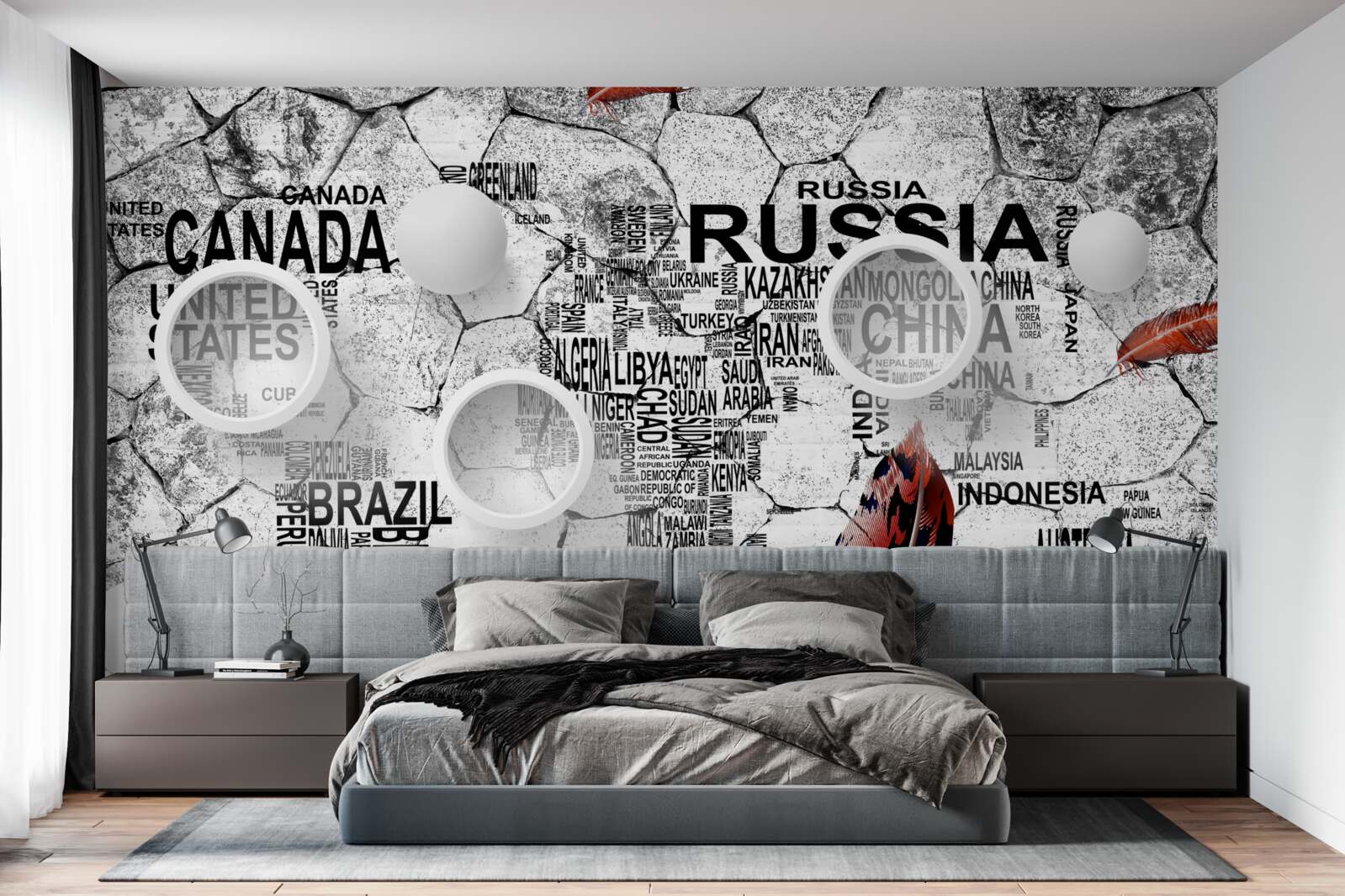 Фотошпалери ручки та назви країн