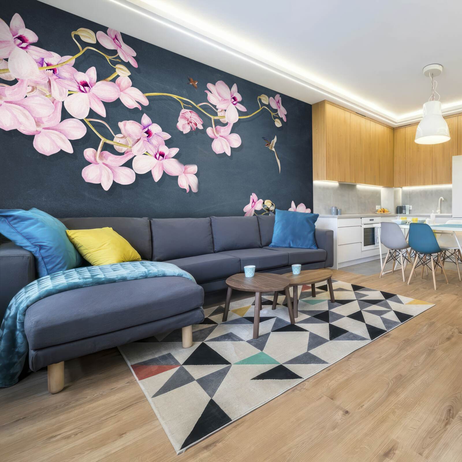 Фотошпалери орхідеї в ніжному бузковому відтінку