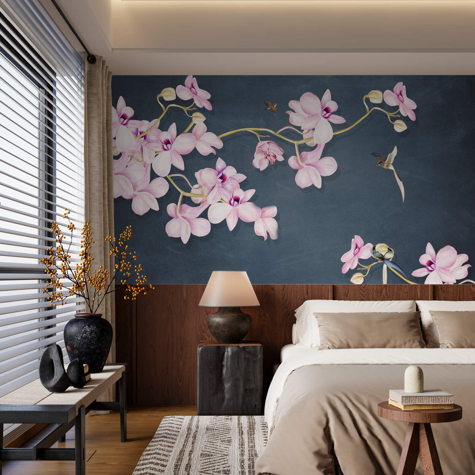 Фотошпалери орхідеї в ніжному бузковому відтінку