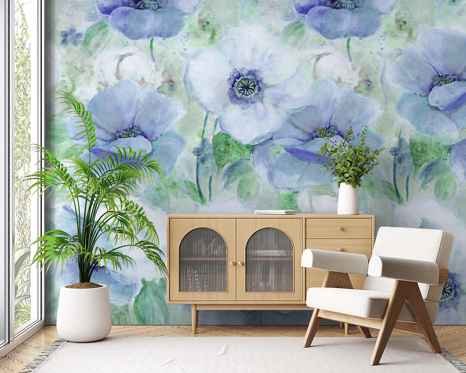 Фотошпалери великі яскраві маки