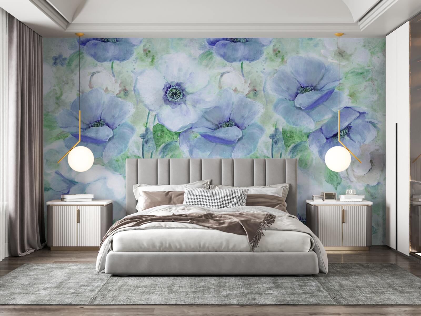 Фотошпалери великі яскраві маки