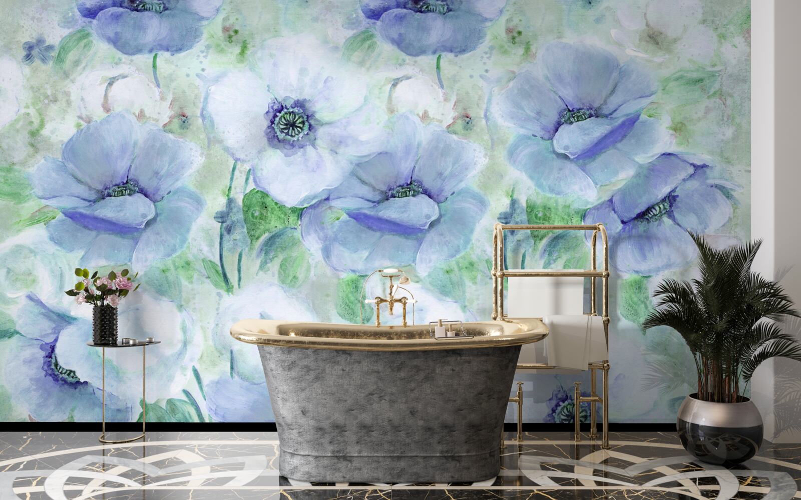 Фотошпалери великі яскраві маки