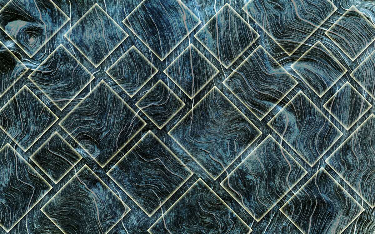 Фотошпалери білі фігури в чорному диму