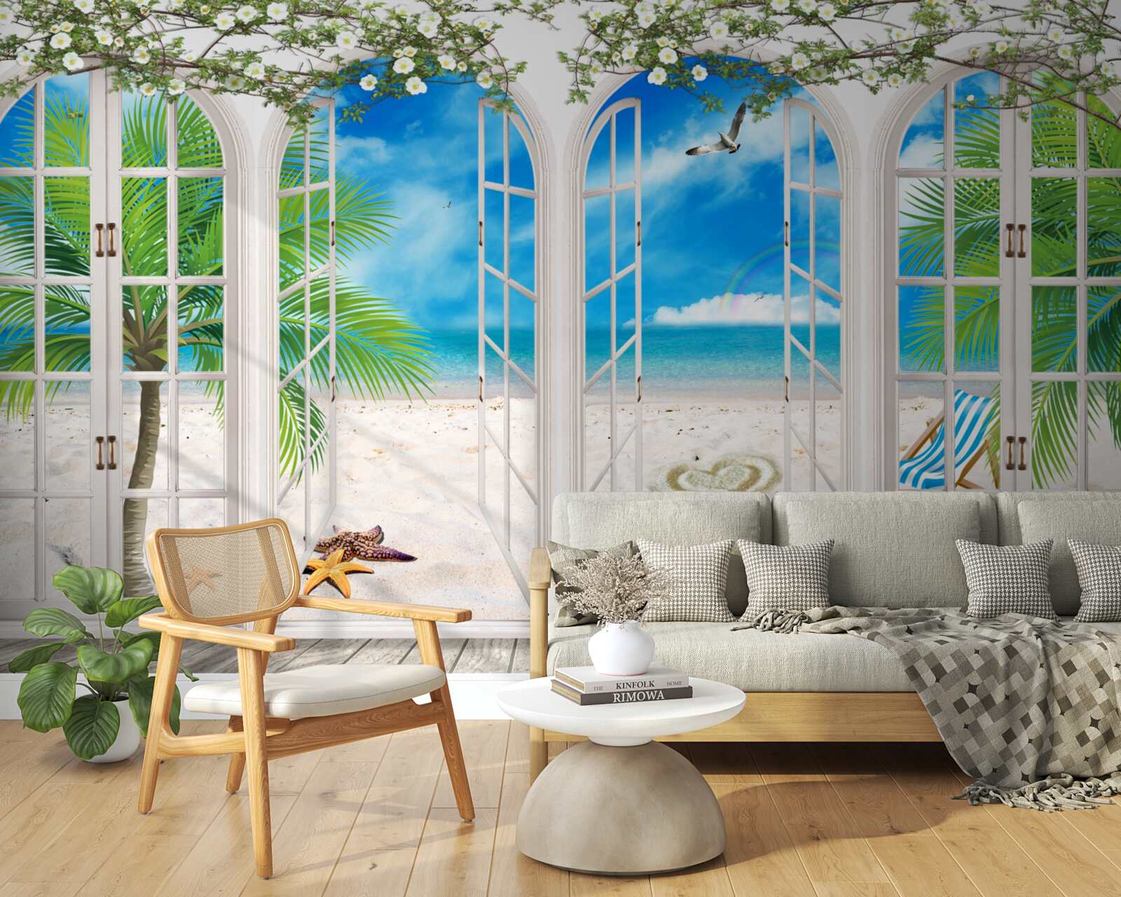 Фотошпалери пляжний балкон