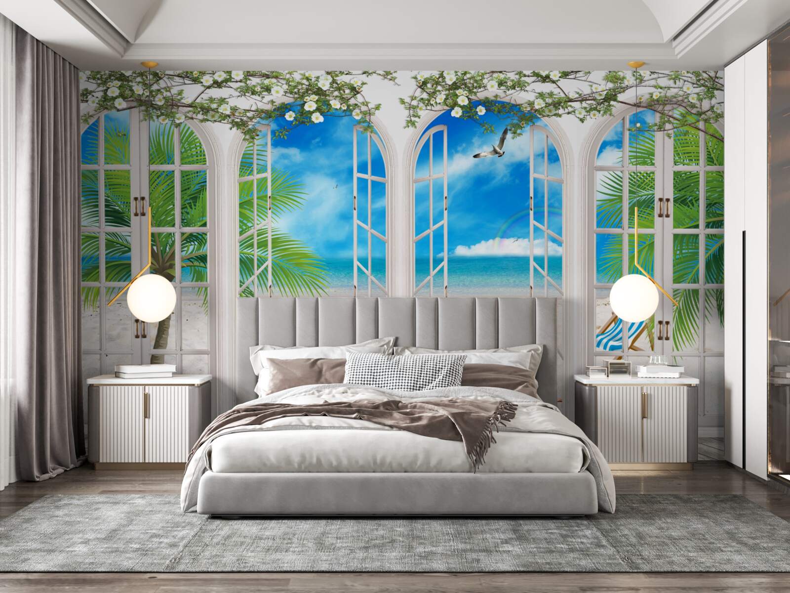 Фотошпалери пляжний балкон