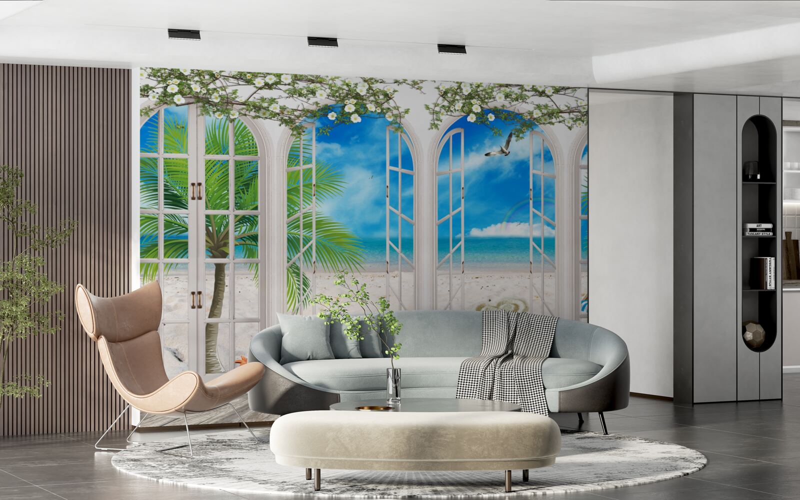 Фотошпалери пляжний балкон