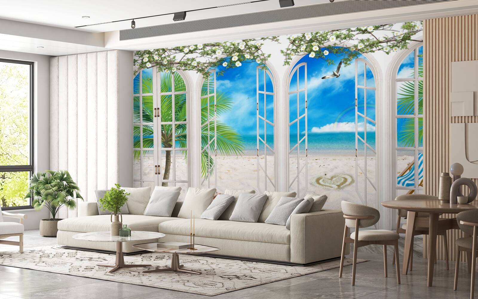 Фотошпалери пляжний балкон