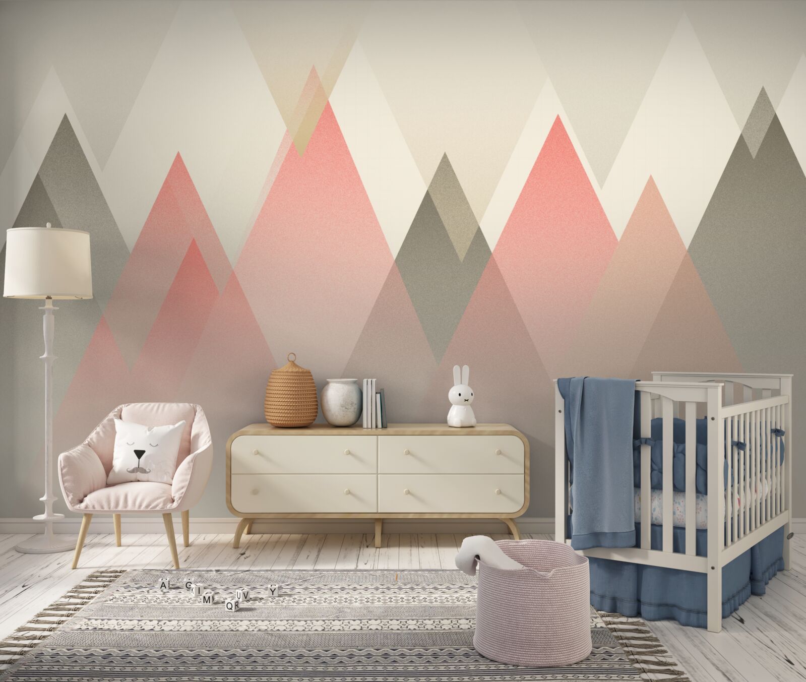 Фотошпалери туманний ліс восени