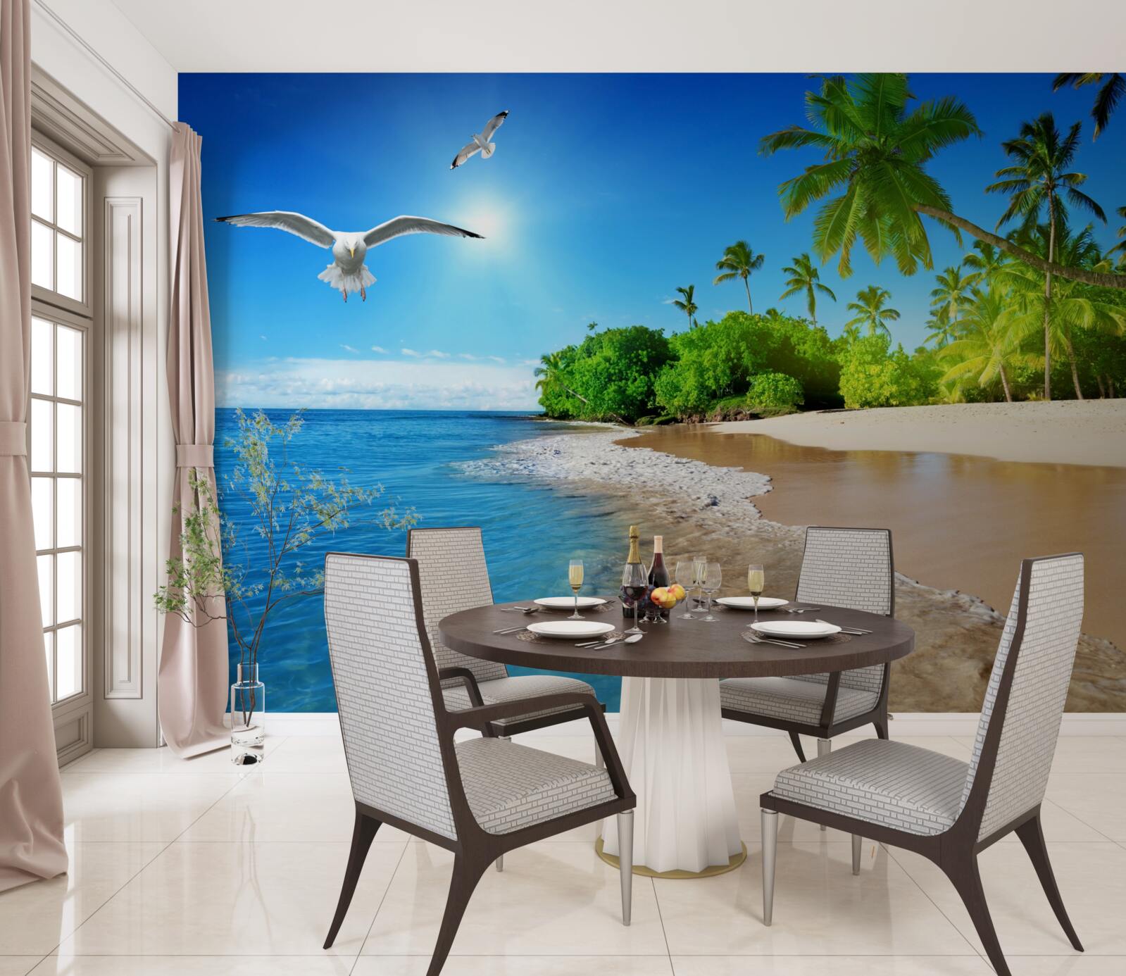 Фотошпалери ідилічне розташування на березі океану