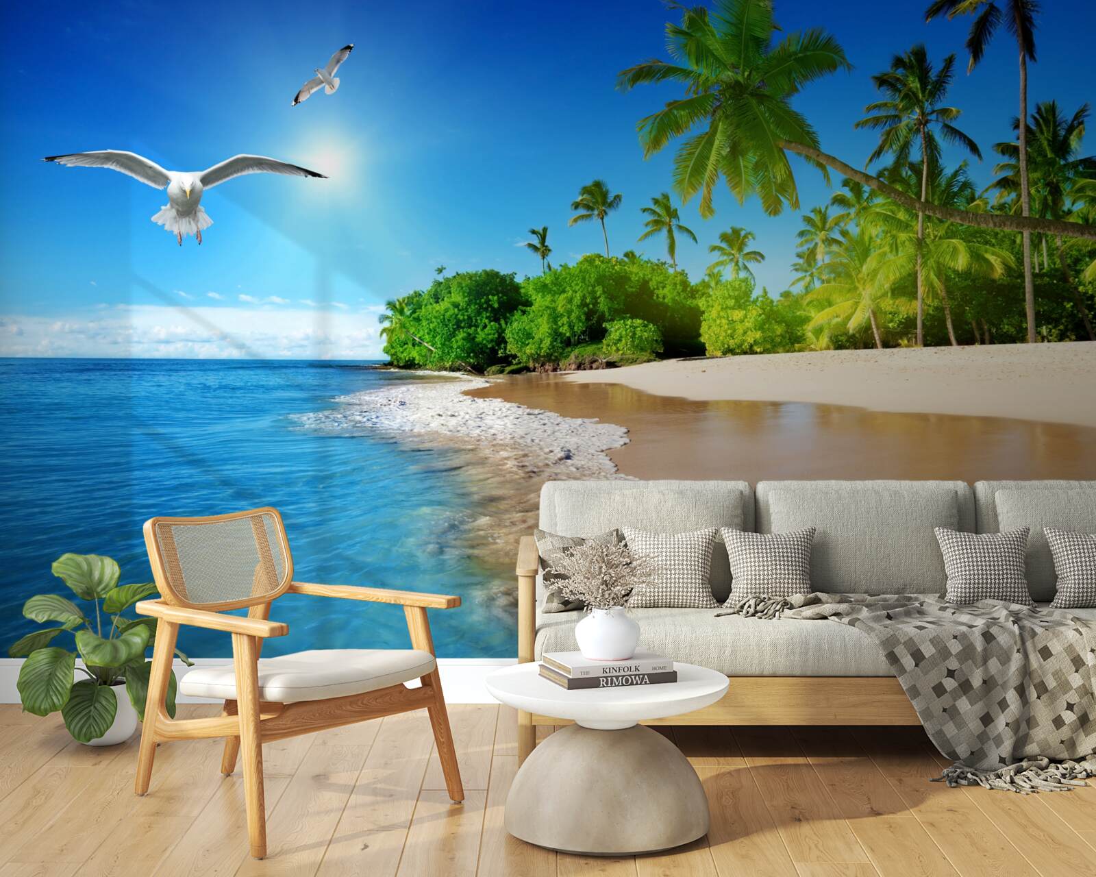 Фотошпалери ідилічне розташування на березі океану