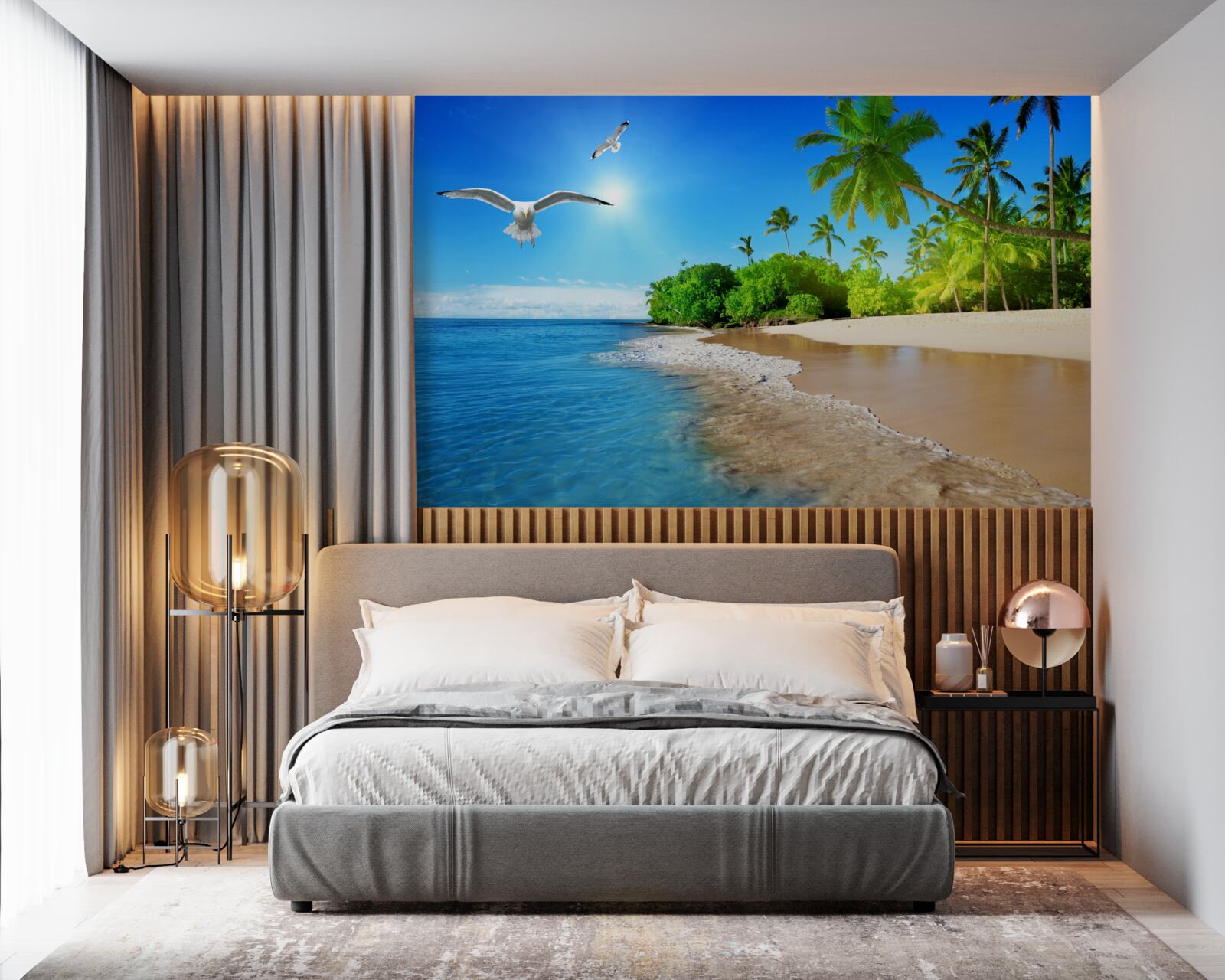 Фотошпалери ідилічне розташування на березі океану