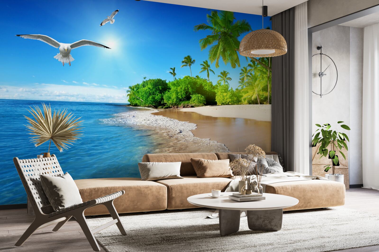 Фотошпалери ідилічне розташування на березі океану