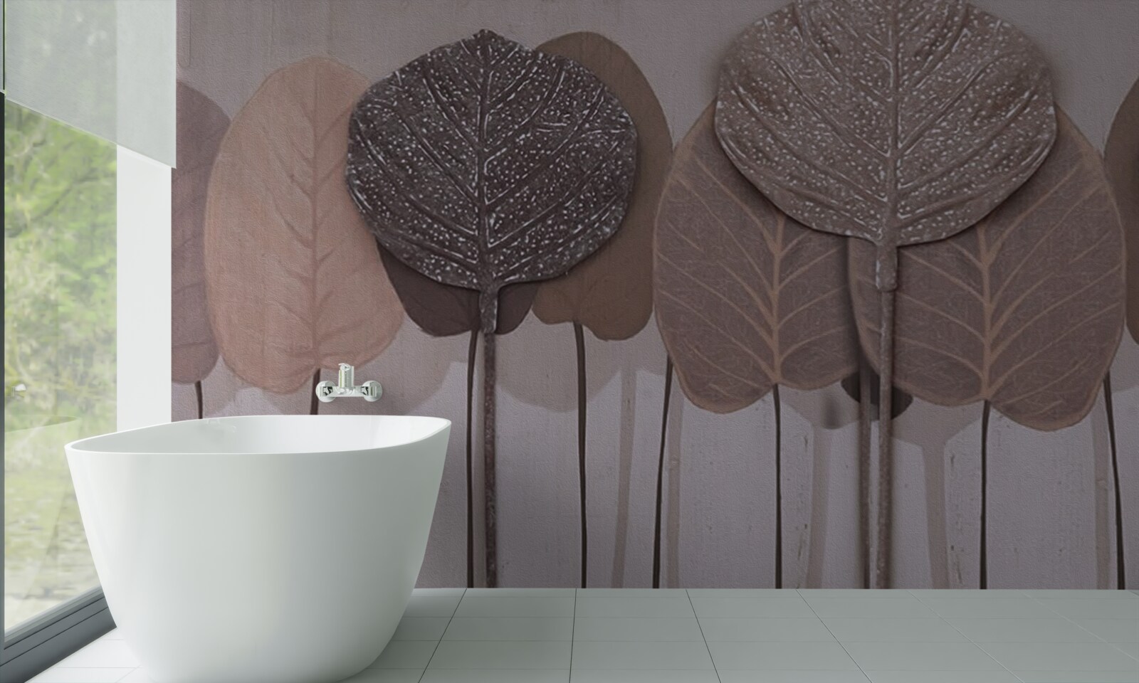 Фотошпалери ліс, вкритий осіннім листям