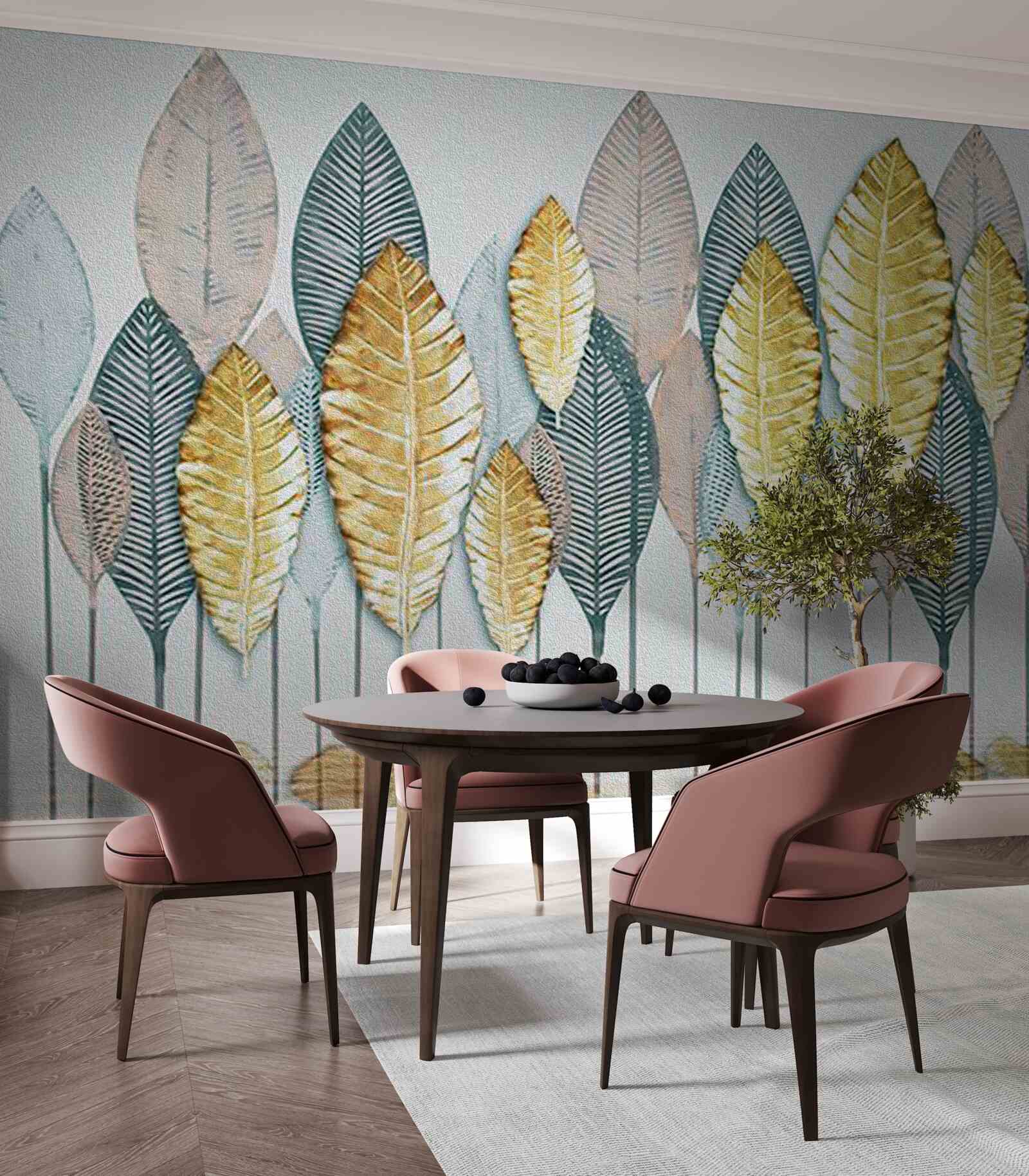 Фотошпалери нереальний осінній ліс