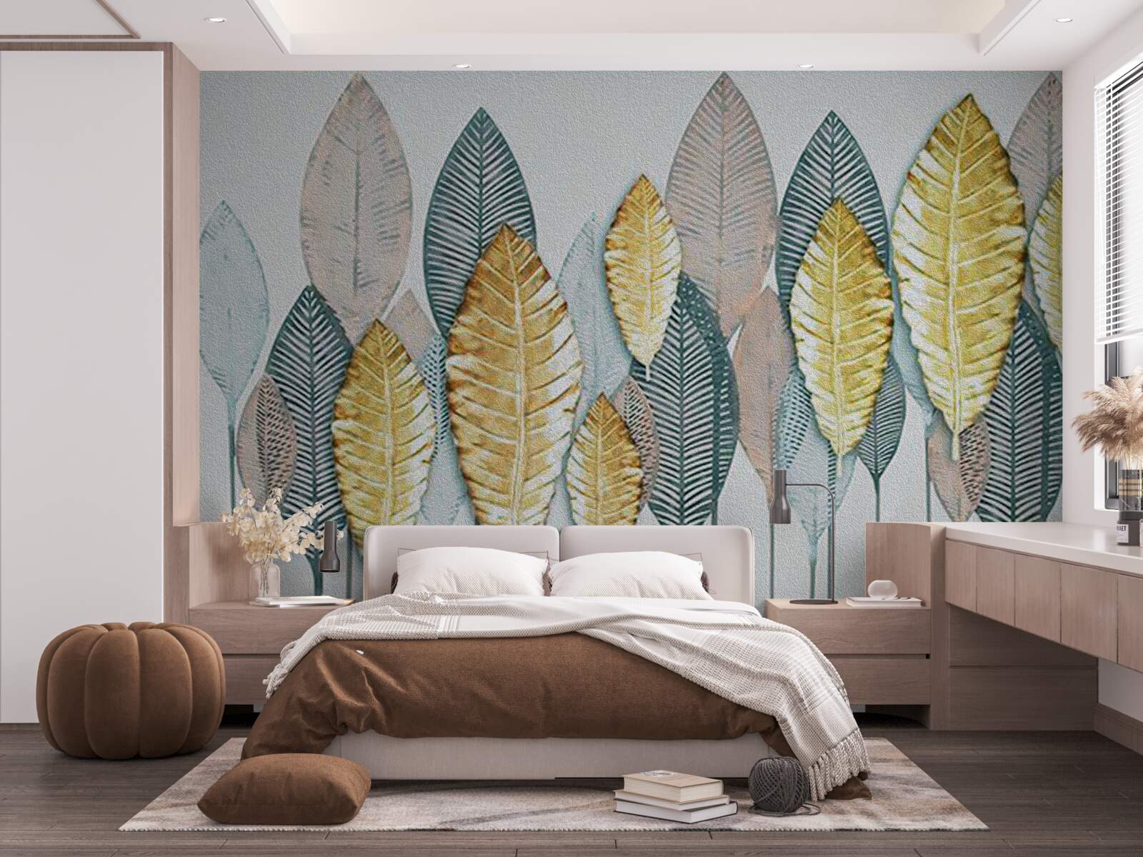 Фотошпалери нереальний осінній ліс