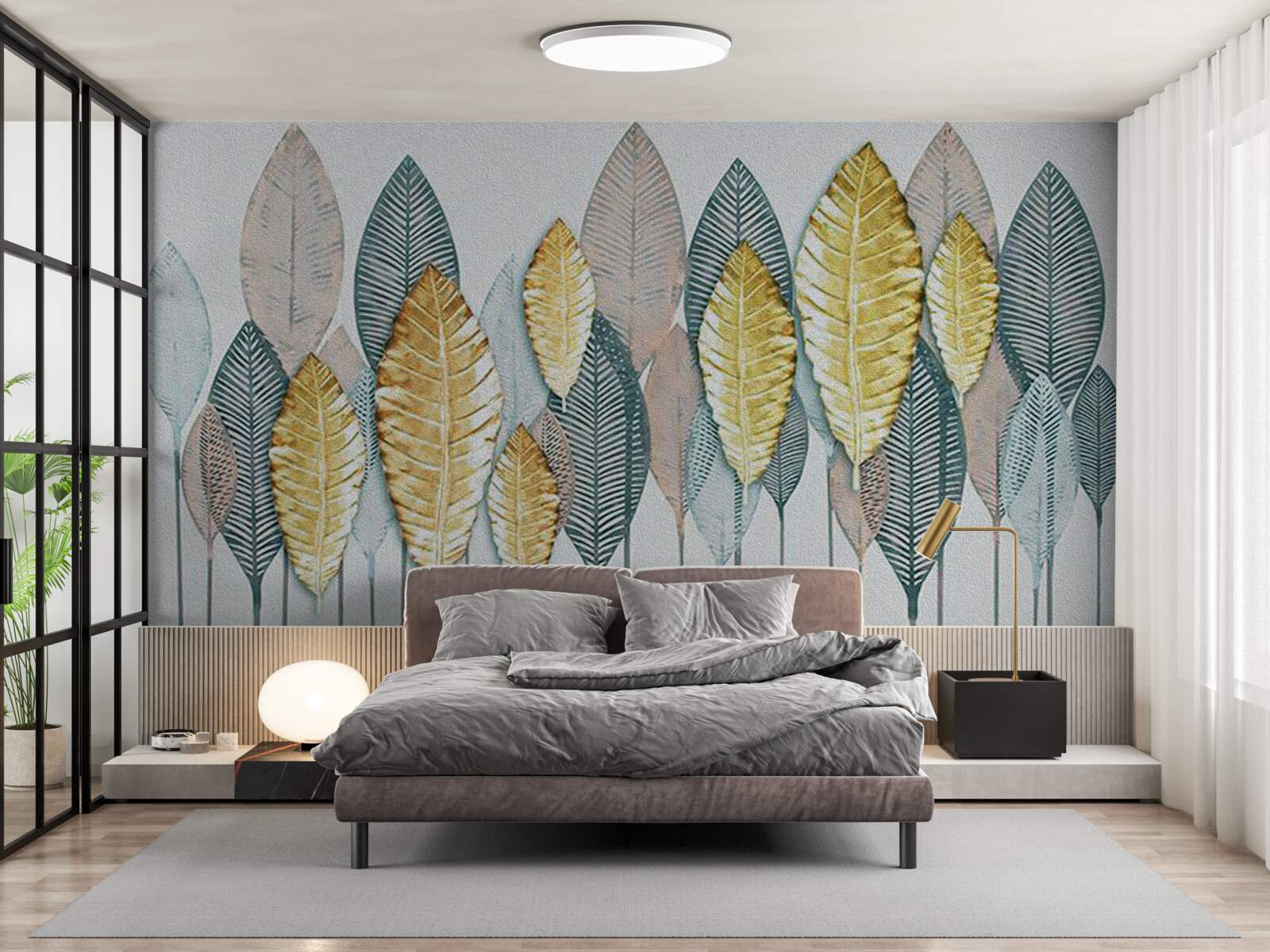 Фотошпалери нереальний осінній ліс