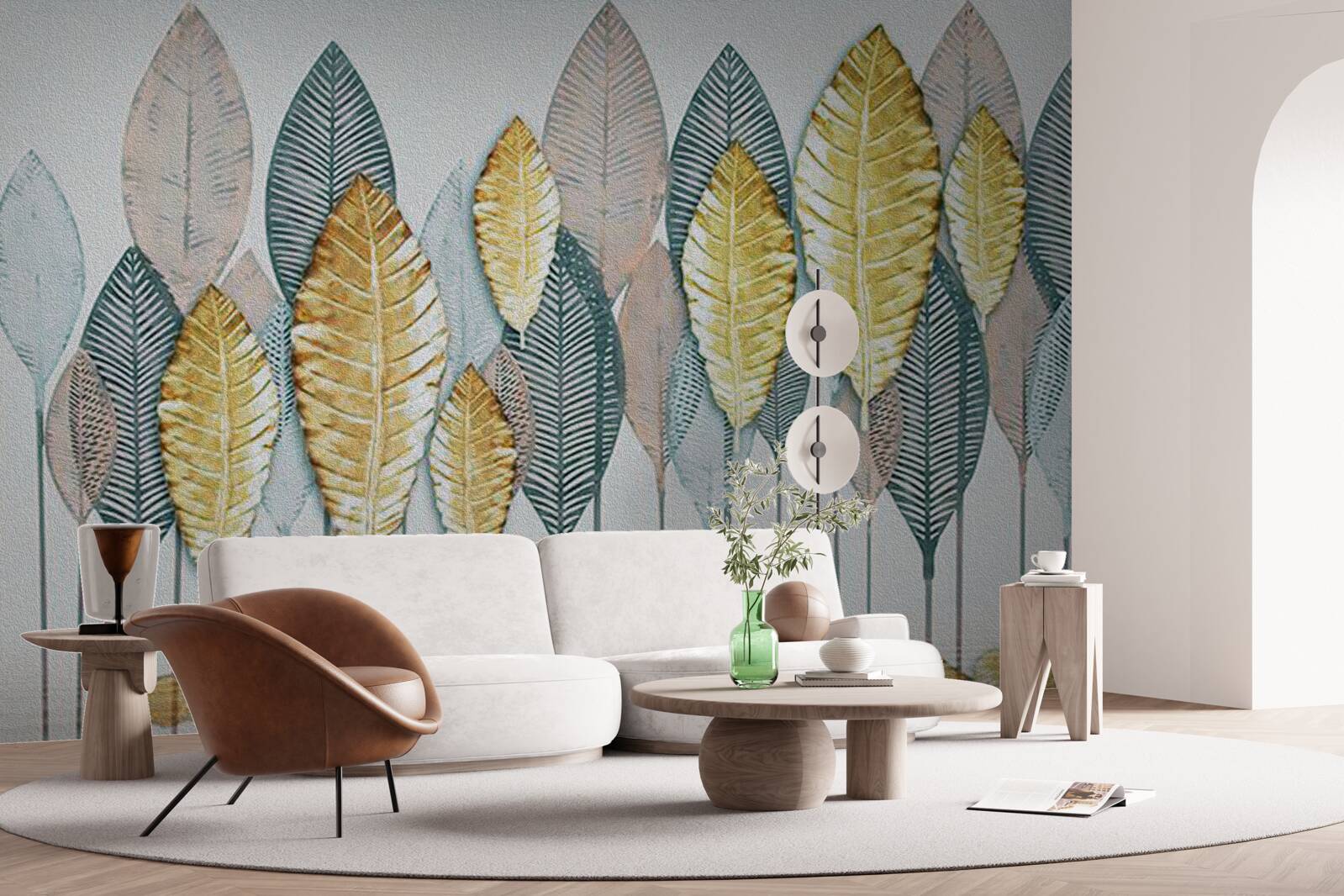 Фотошпалери нереальний осінній ліс