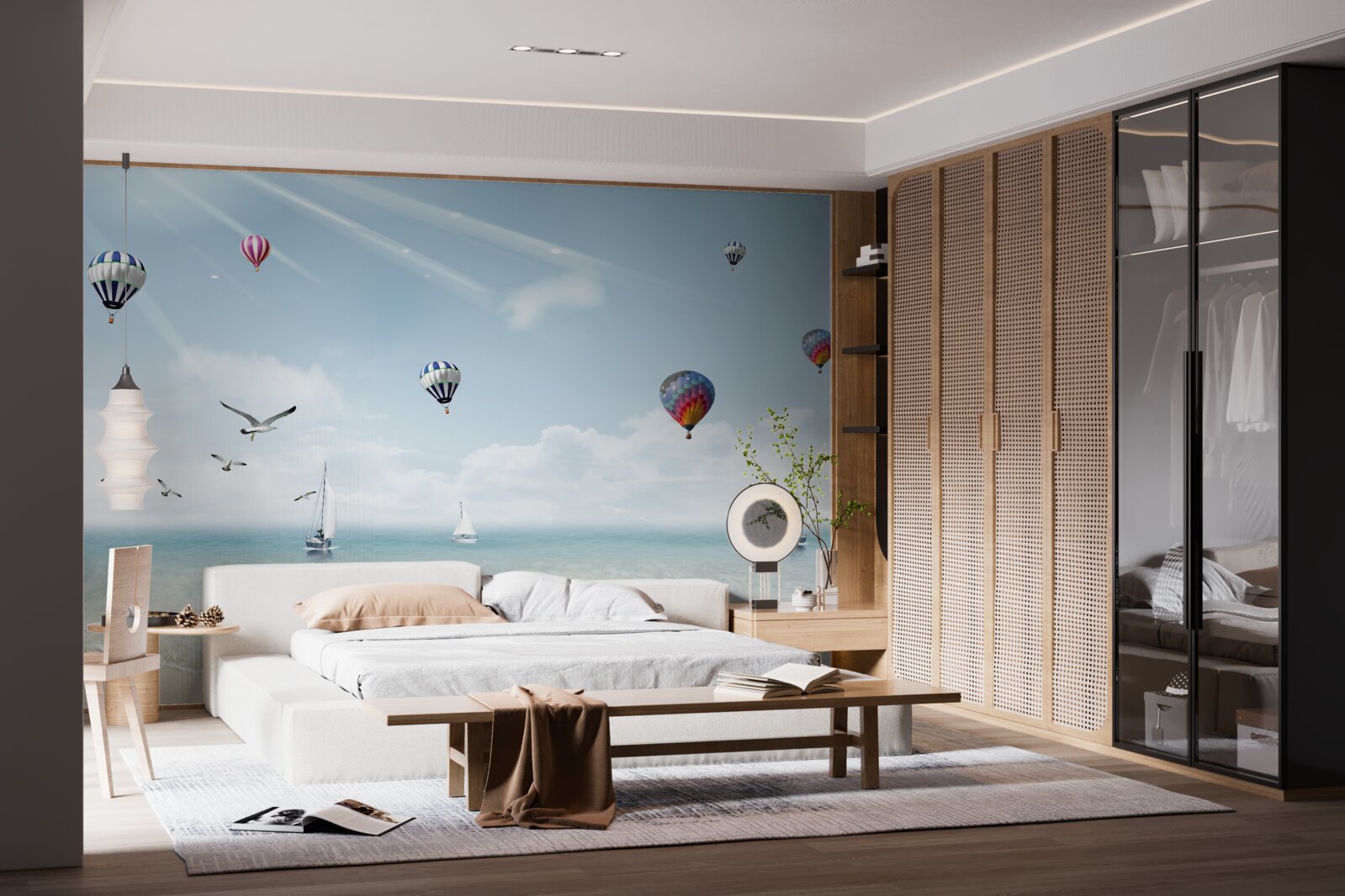 Фотошпалери море, повне повітряних кульок