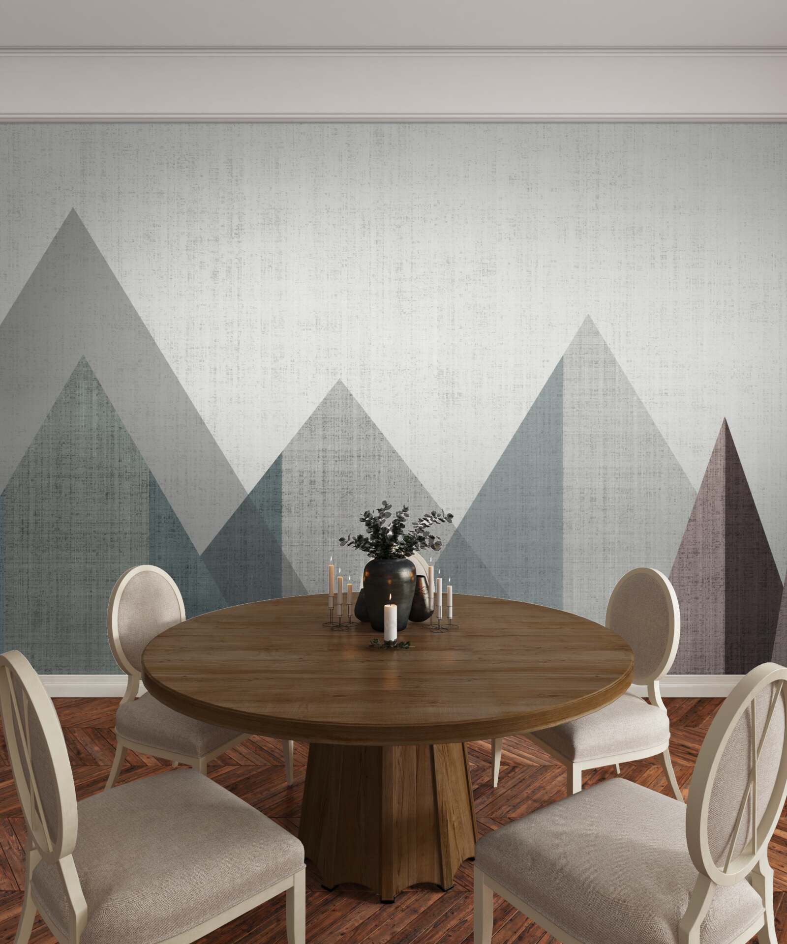 Фотошпалери вершини та піки занурені в холод