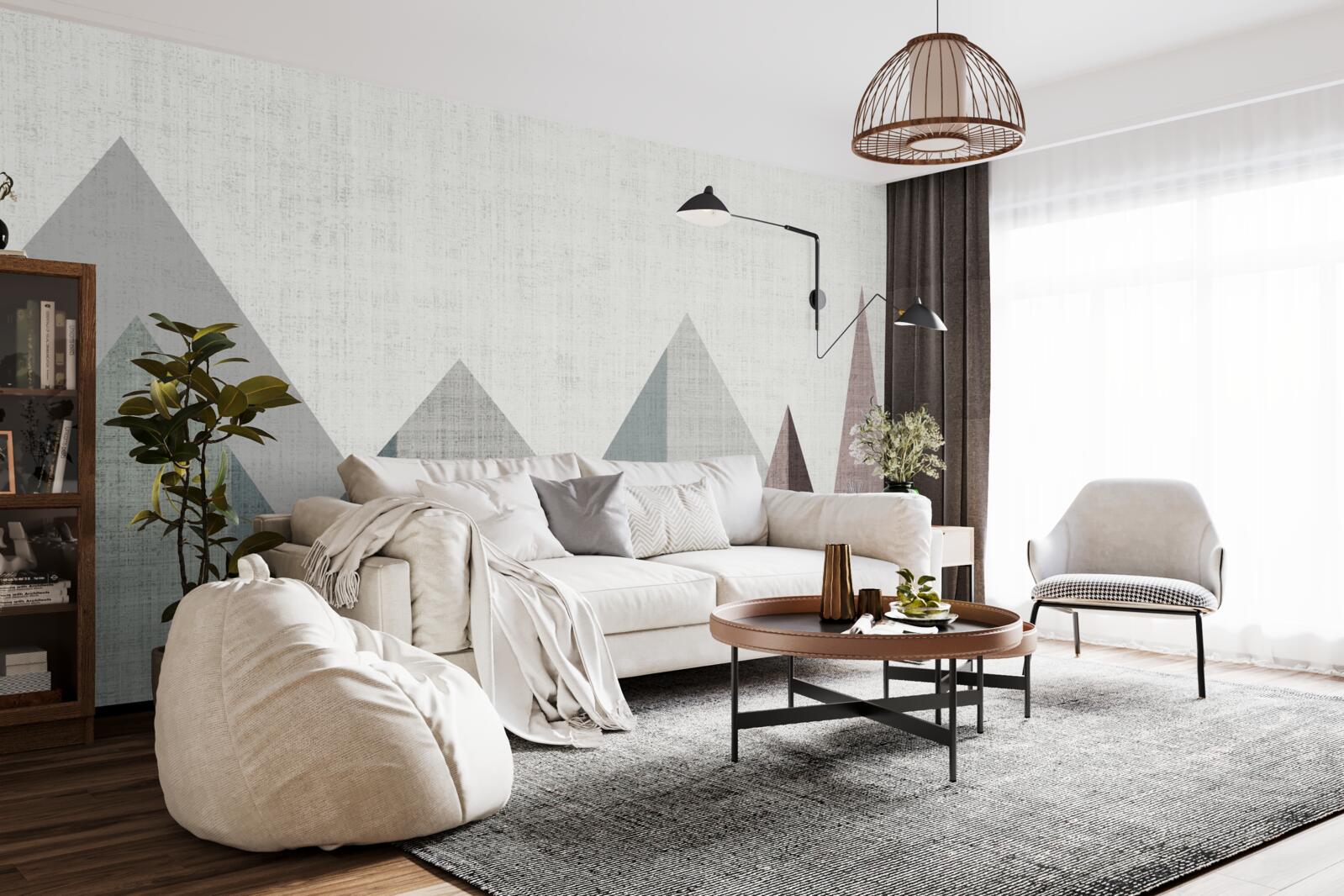 Фотошпалери вершини та піки занурені в холод