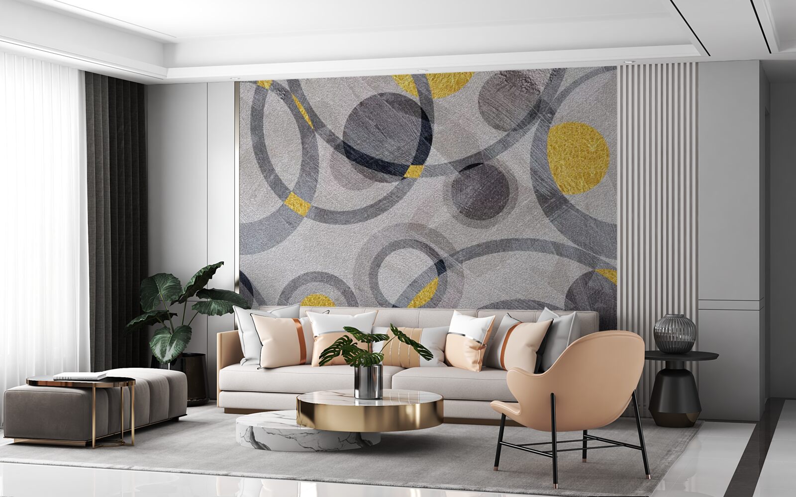 Фотошпалери кола та кругові криві