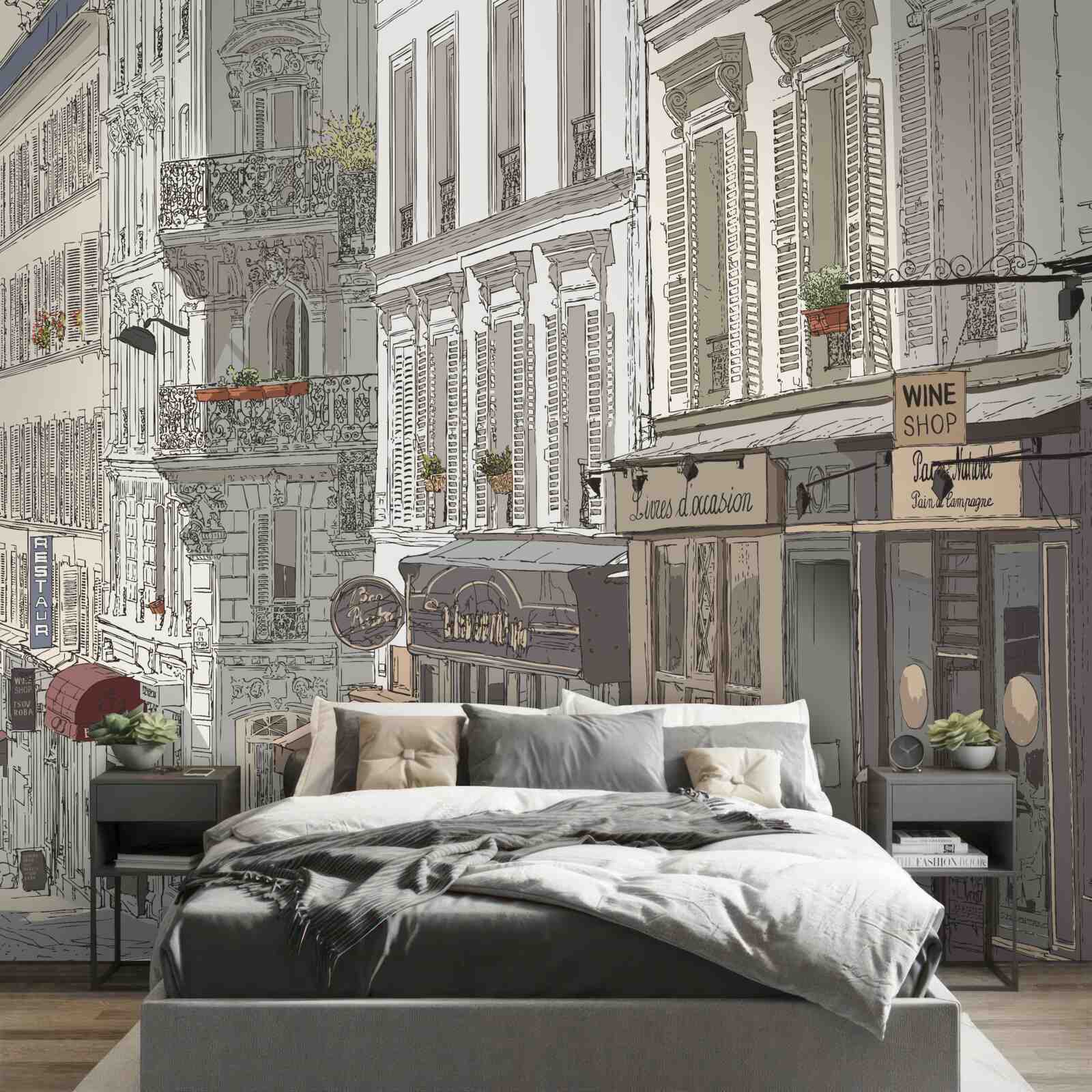 Фотошпалери зображення вулиці Монмартр