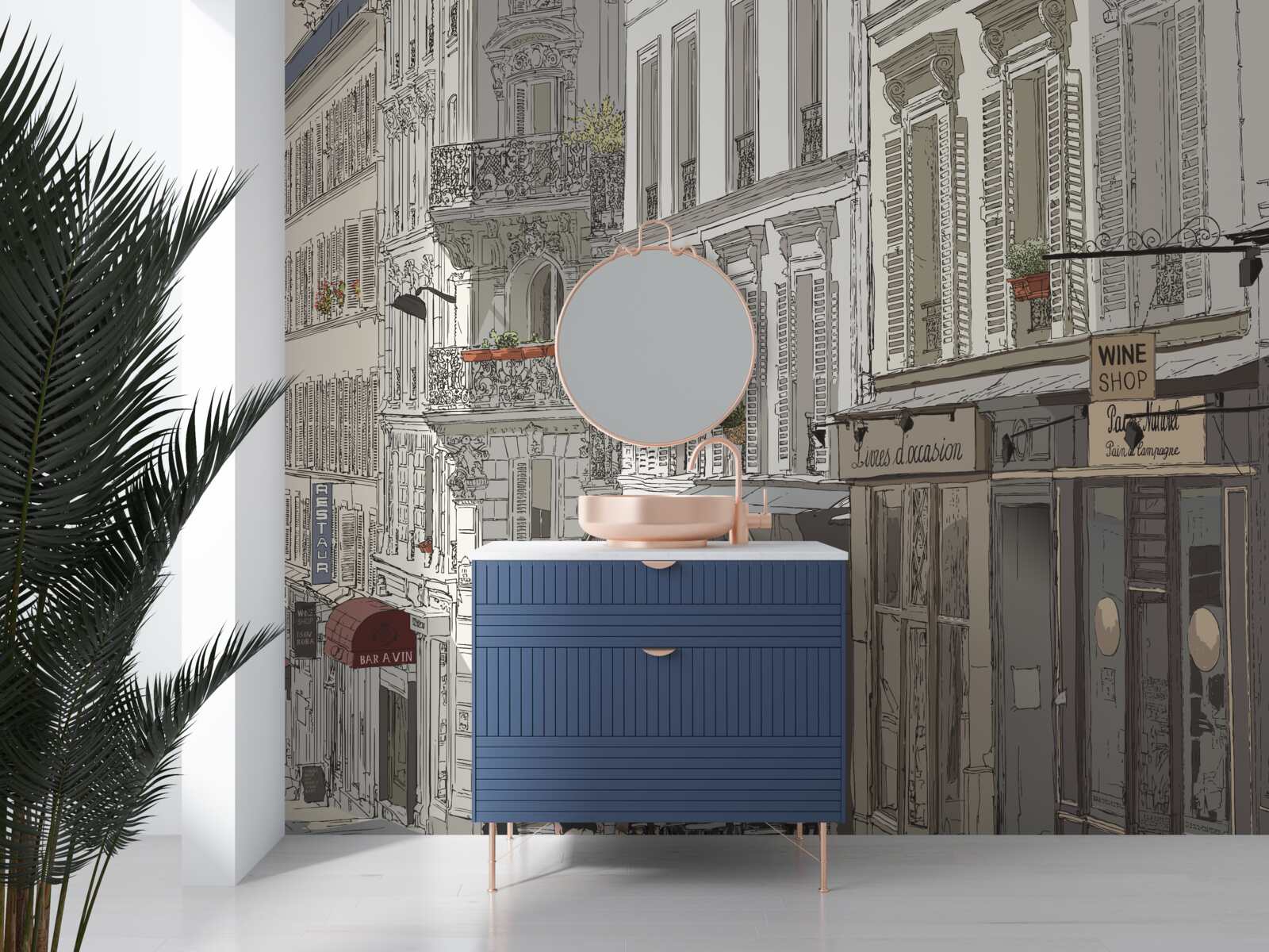 Фотошпалери зображення вулиці Монмартр