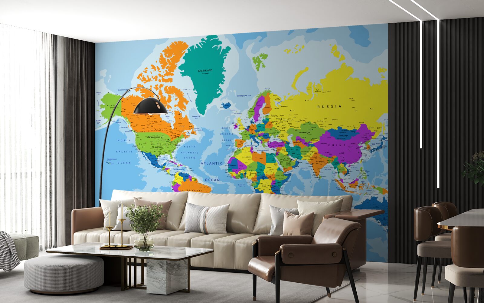 Фотошпалери Глобальний геополітичний патерн