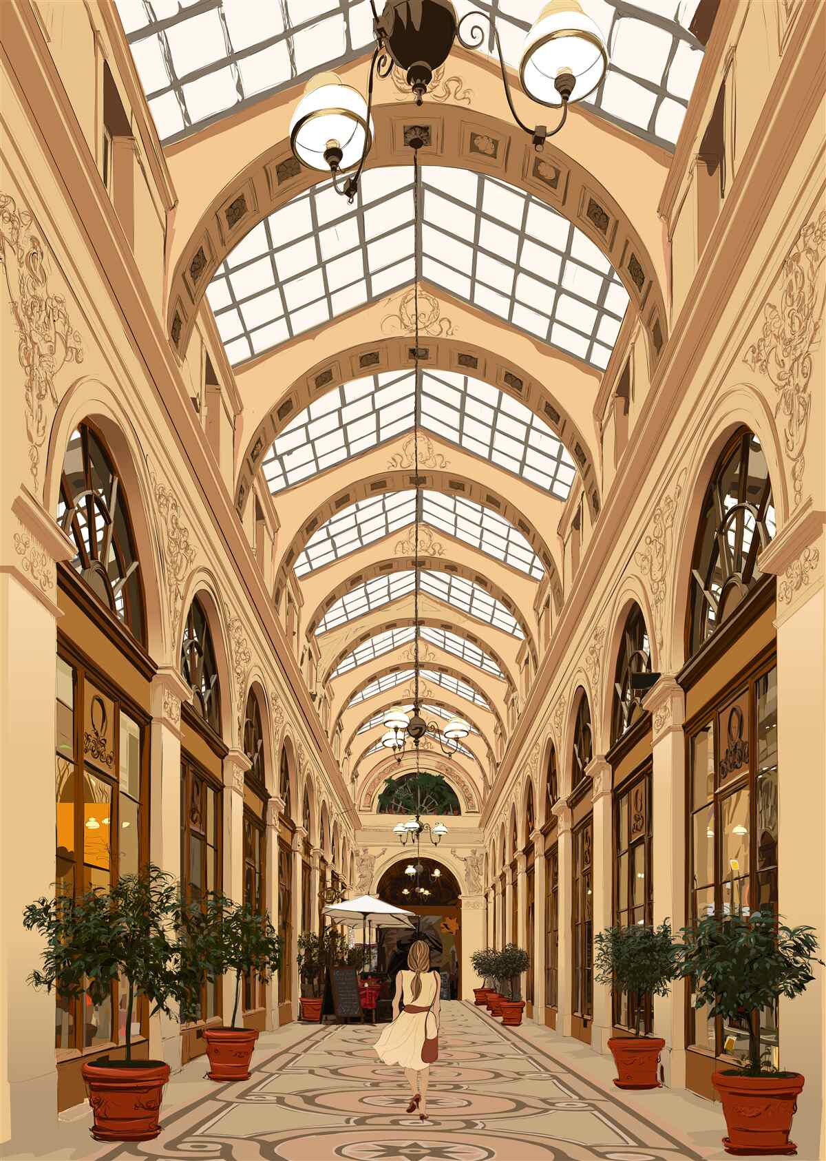 Фотошпалери прозорий коридор