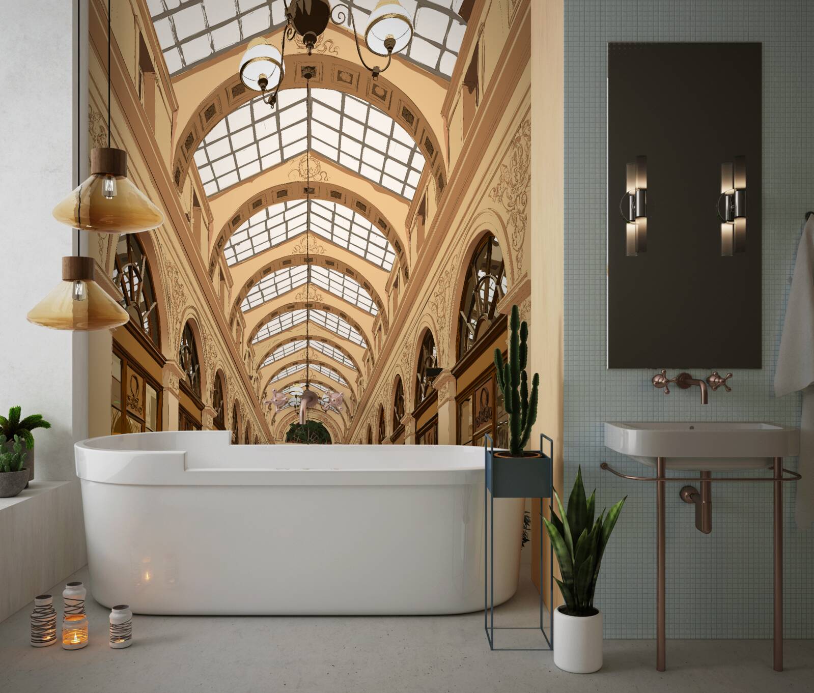 Фотошпалери прозорий коридор