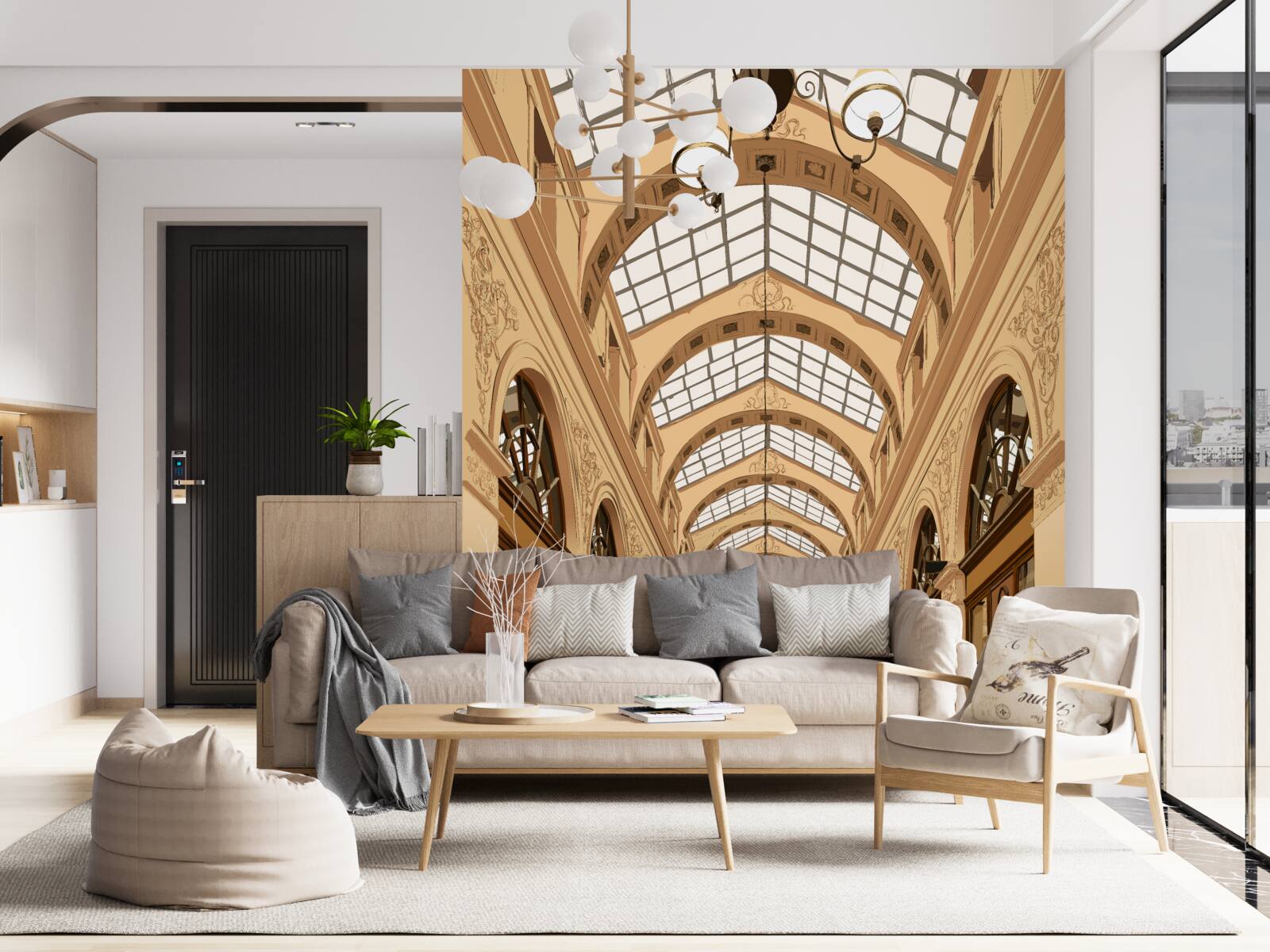 Фотошпалери прозорий коридор