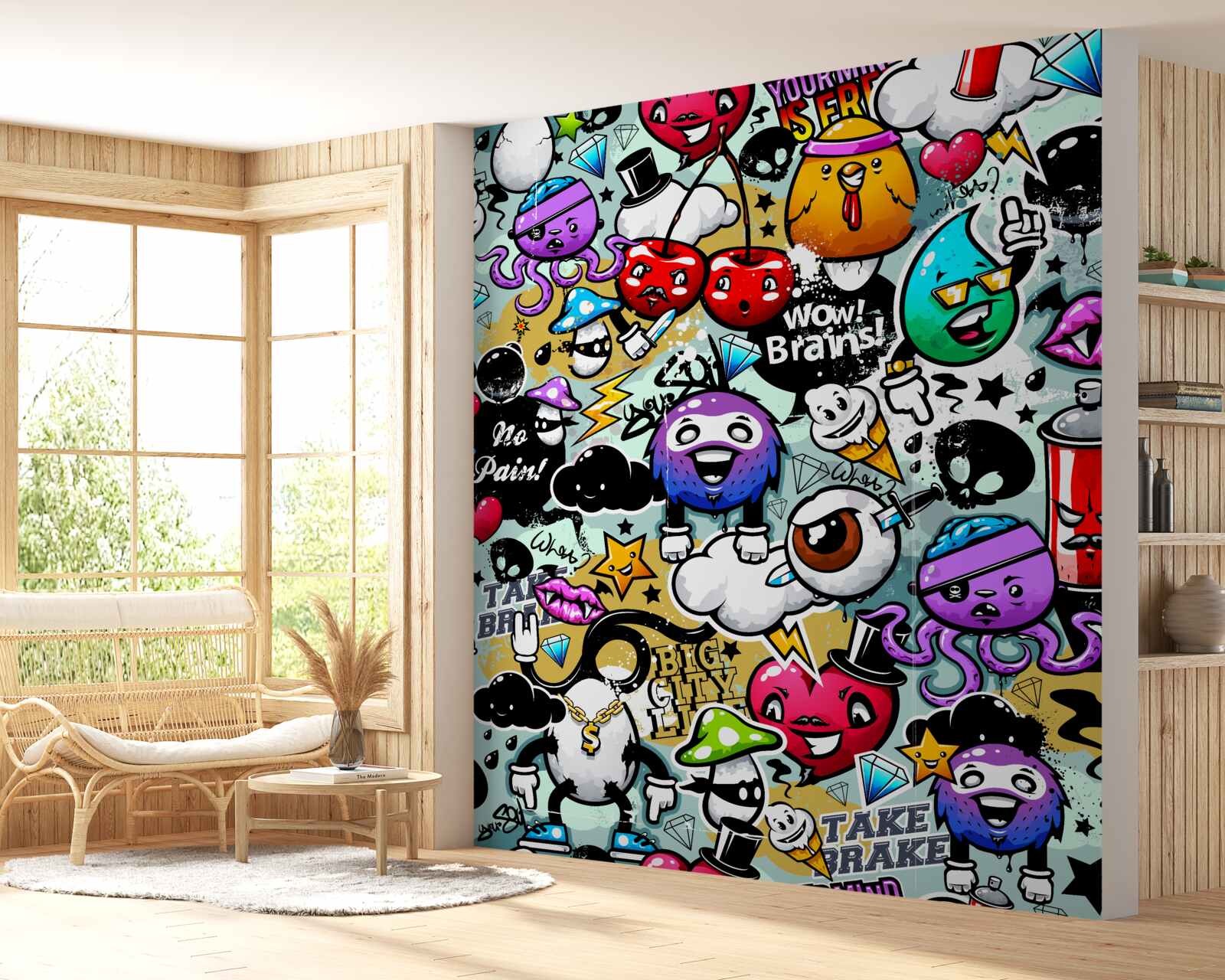 Фотошпалери яскраве вуличне мистецтво