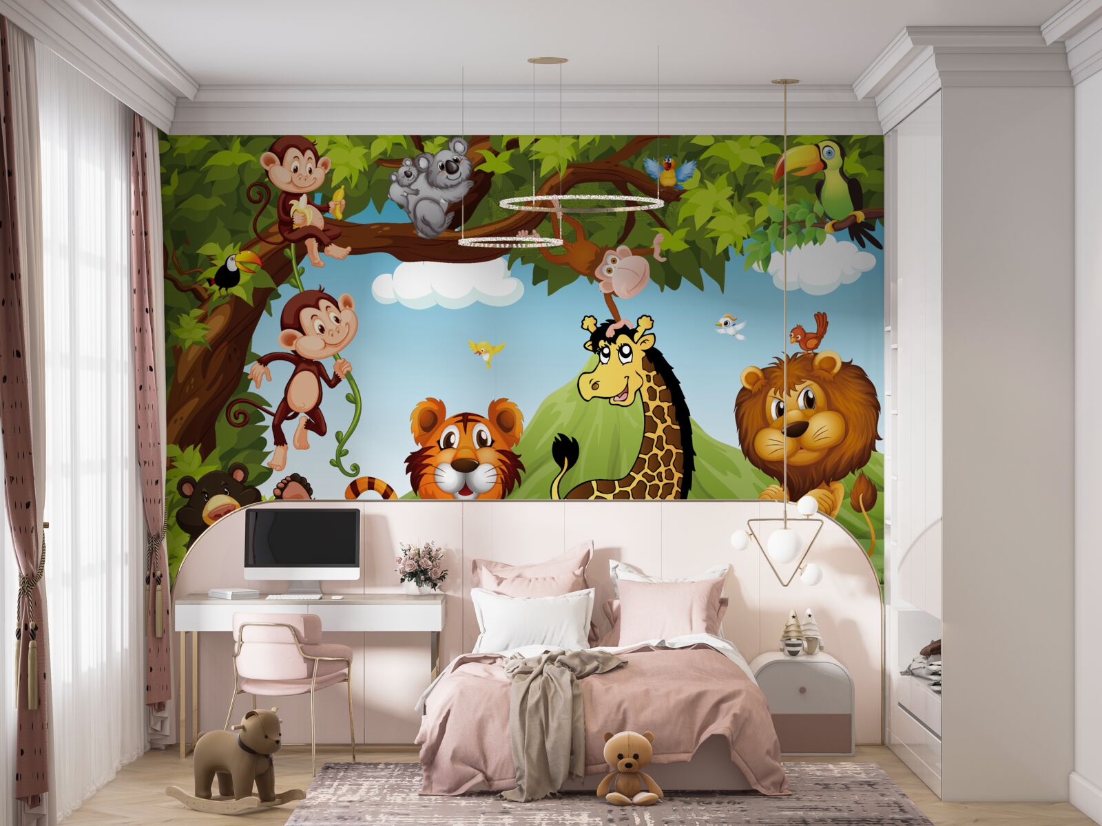 Фотошпалери тварини, що живуть на лісовій галявині