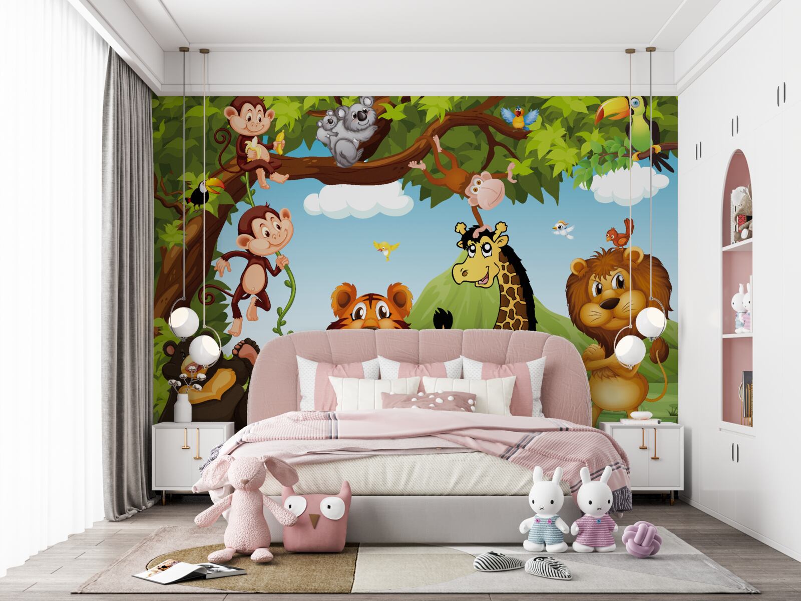 Фотошпалери тварини, що живуть на лісовій галявині